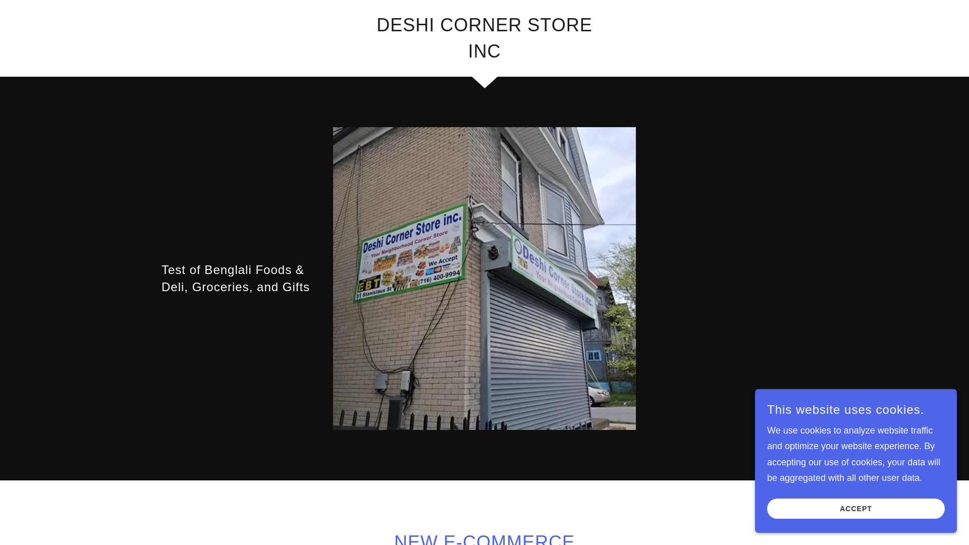 website screenshot of https://deshicorners.com/