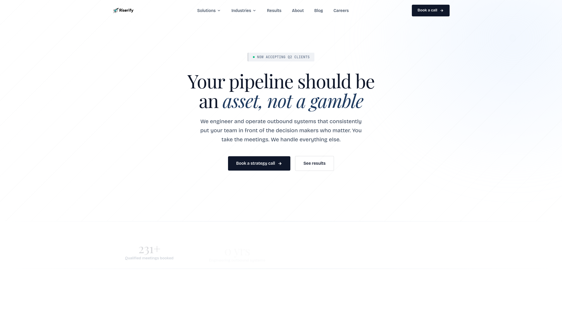 website screenshot of https://riserifymail.info/