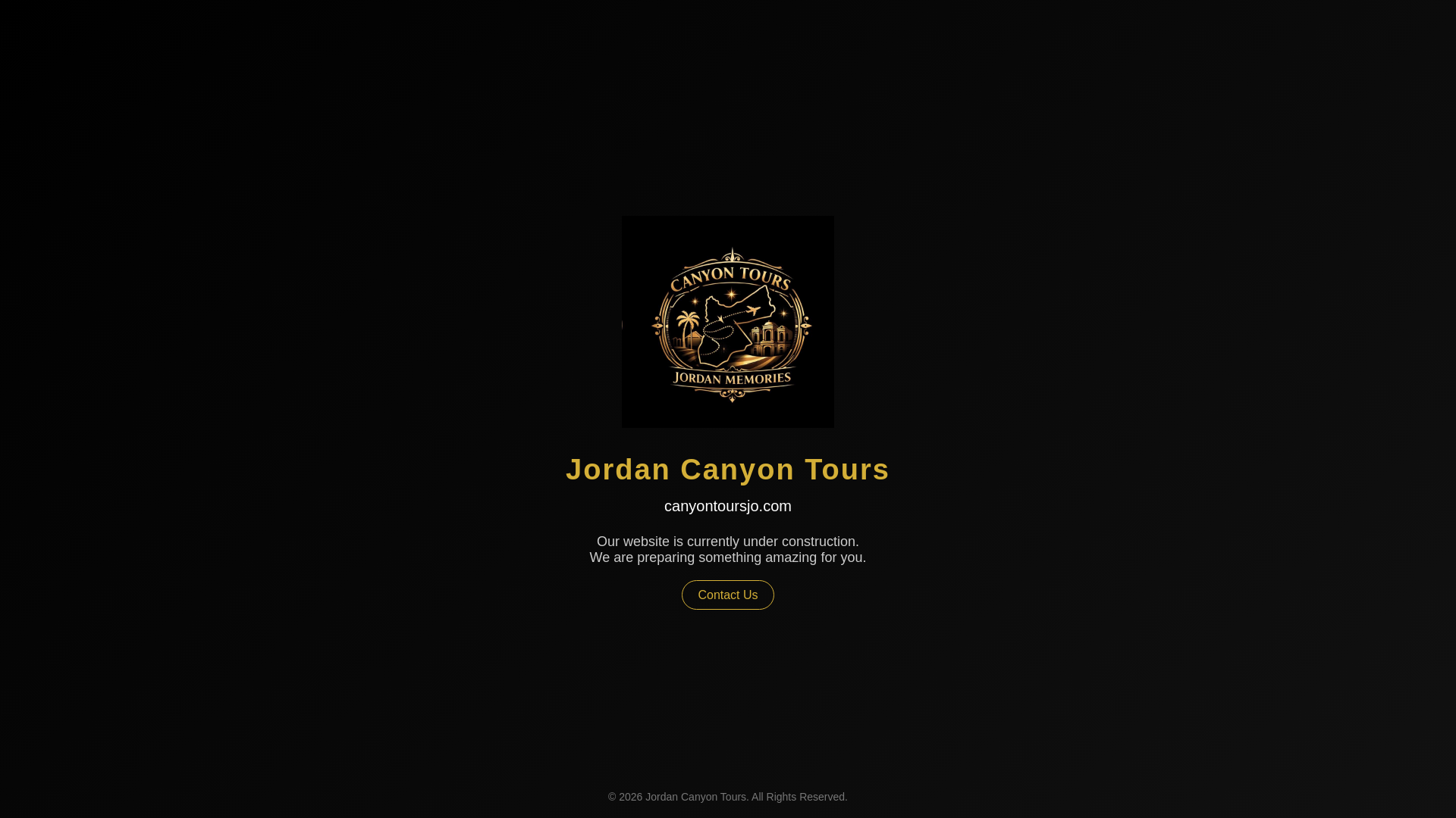 website screenshot of https://canyontoursjo.com/