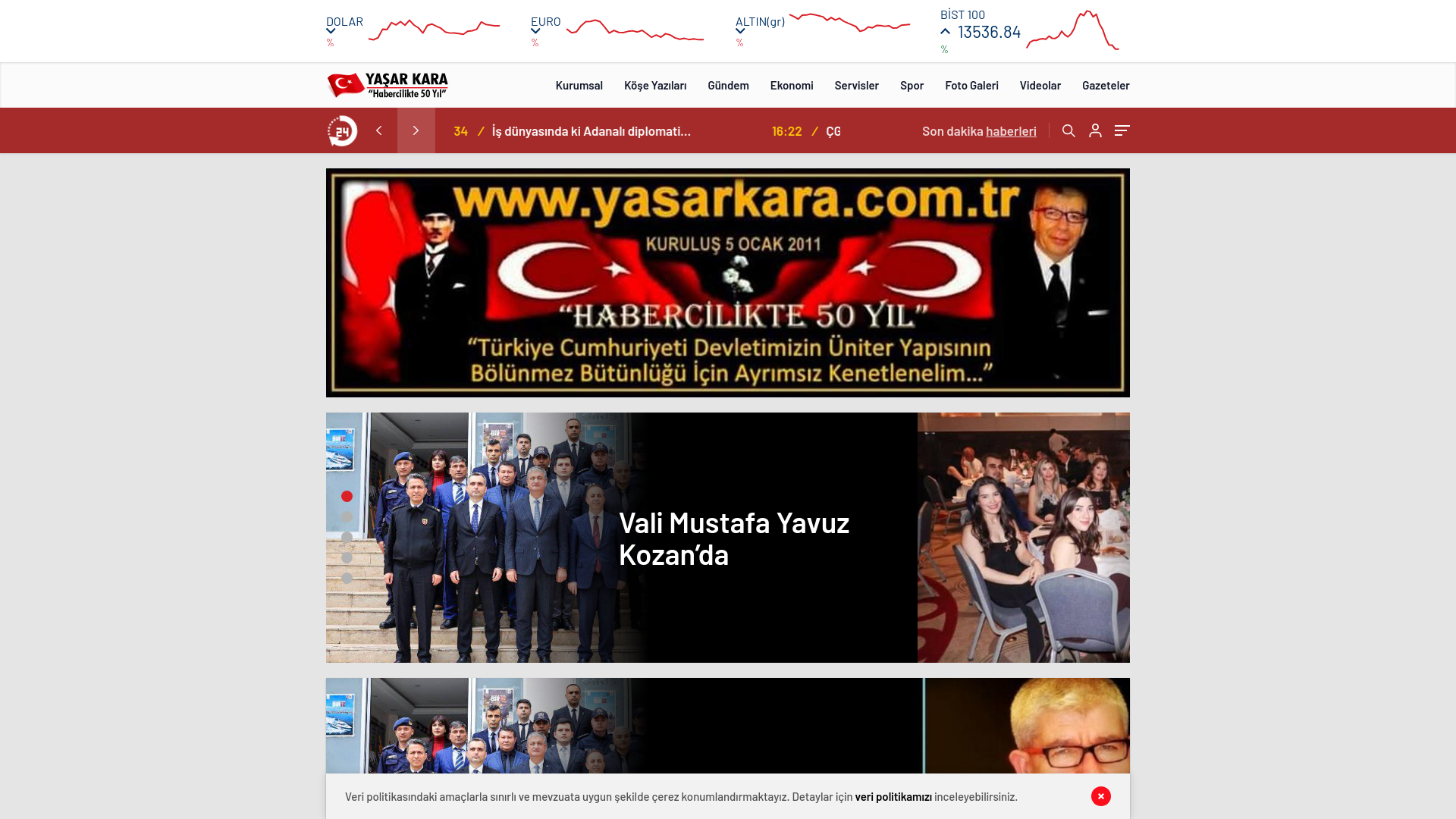 website screenshot of https://torostv.com.tr