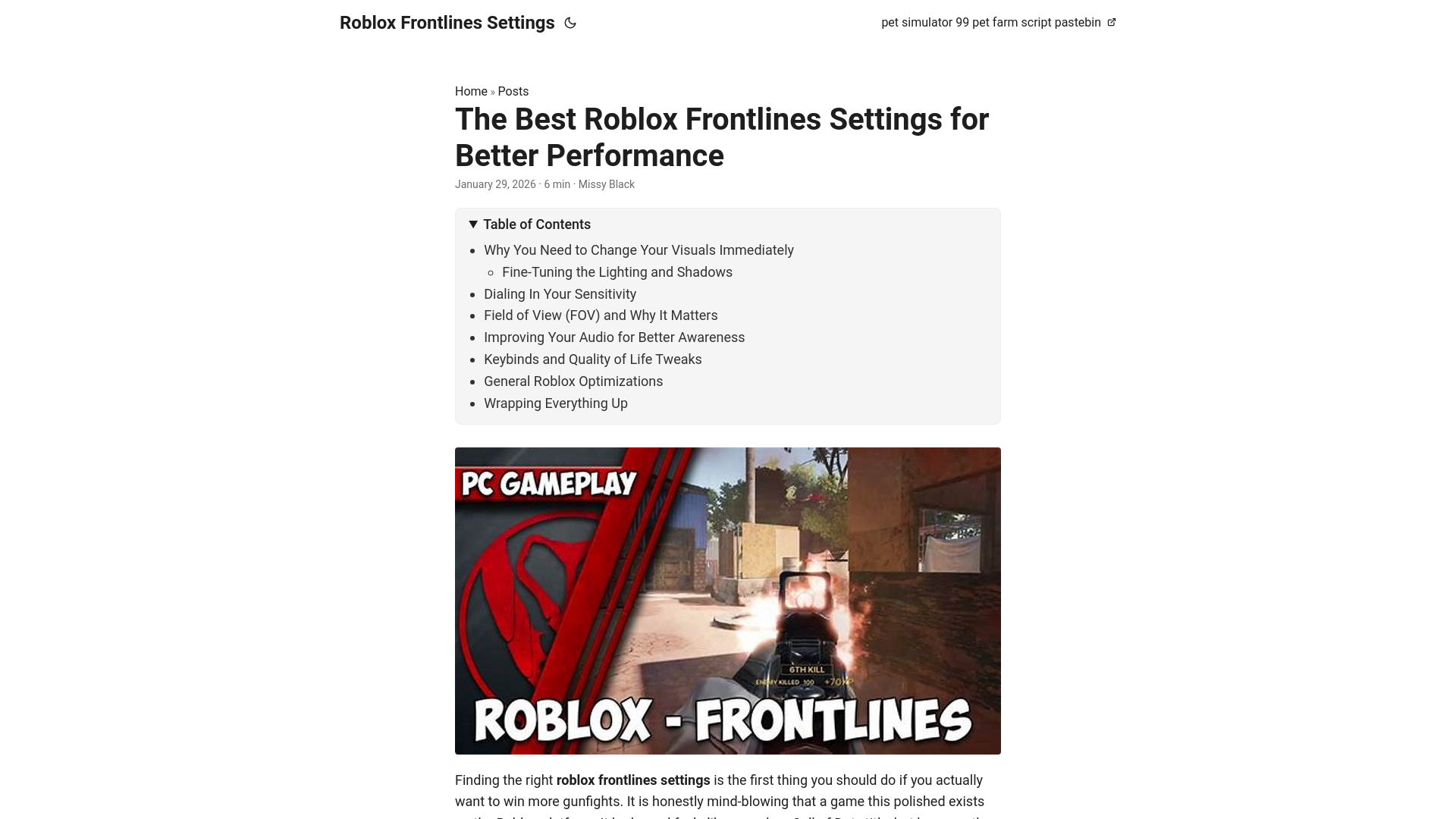 website screenshot of https://roblox-frontlines-settings.pages.dev/