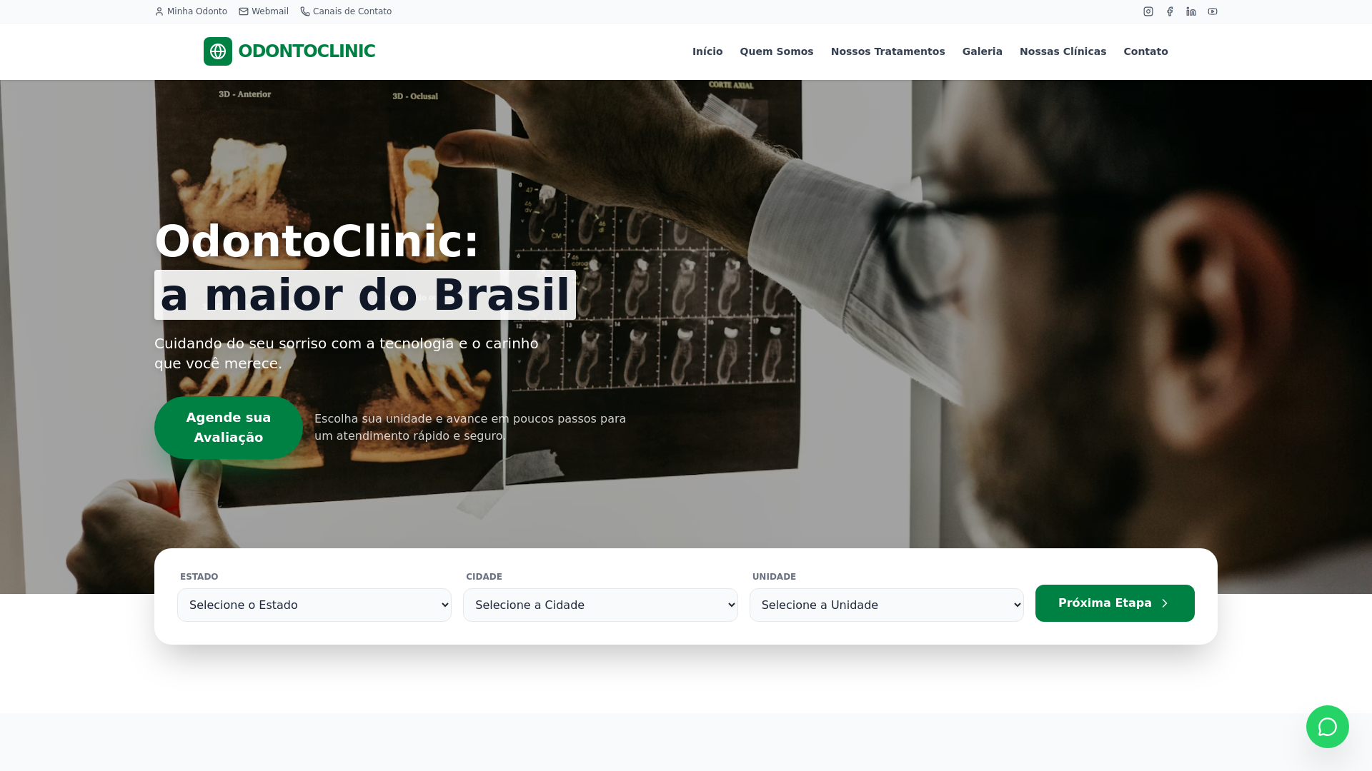website screenshot of https://odontoclinic-site.pages.dev/