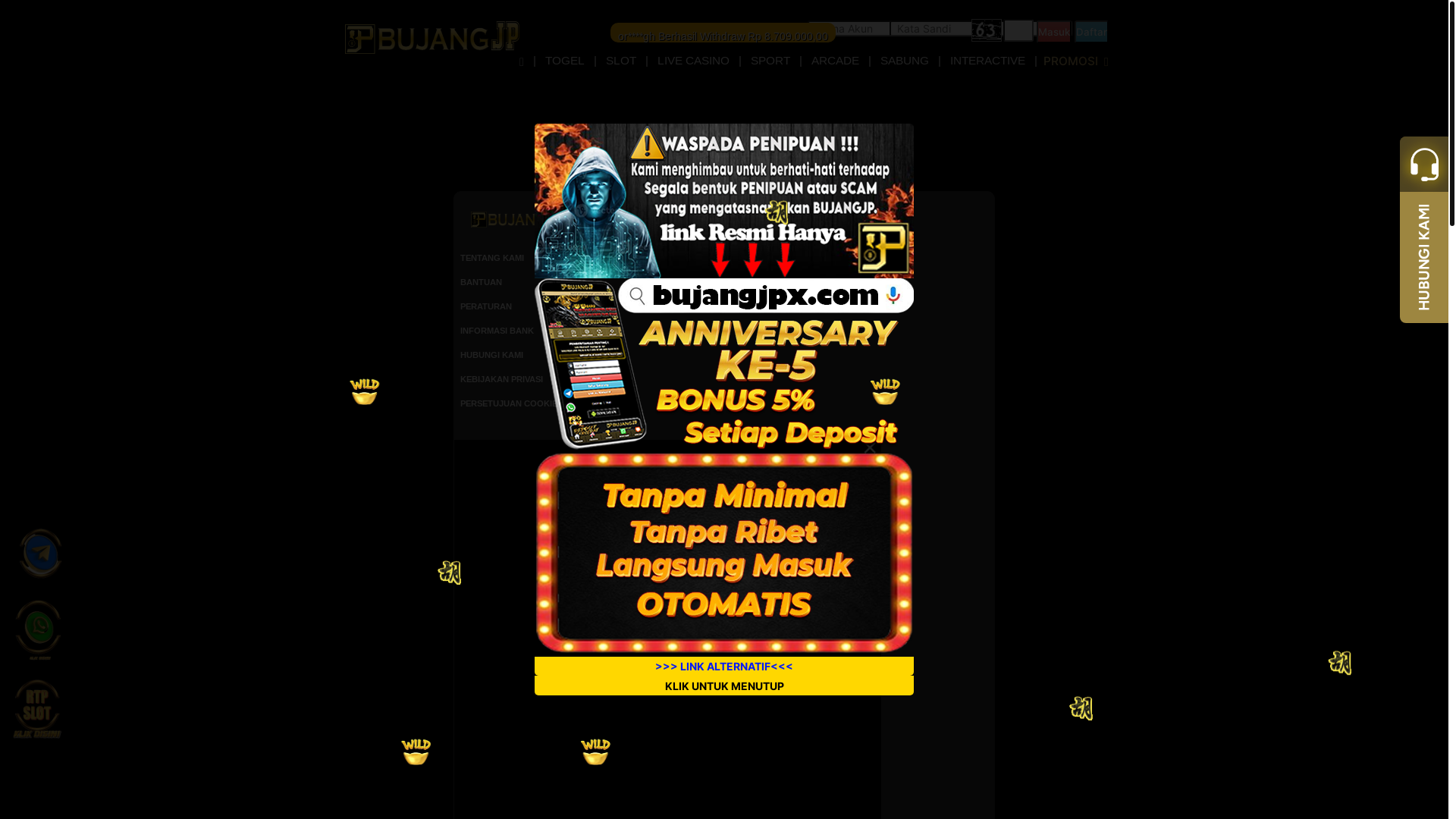 website screenshot of https://bujangjp10.xyz/