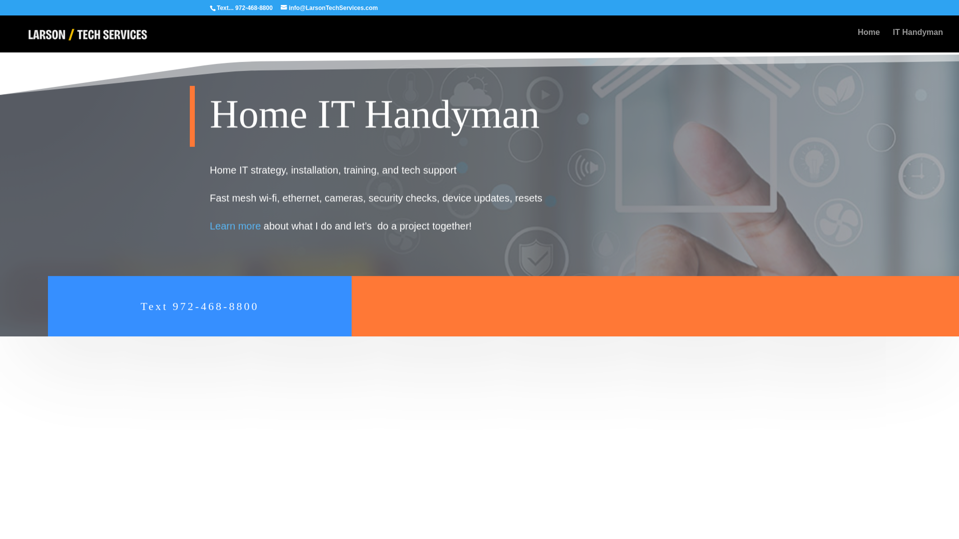 website screenshot of https://larsontechservices.com
