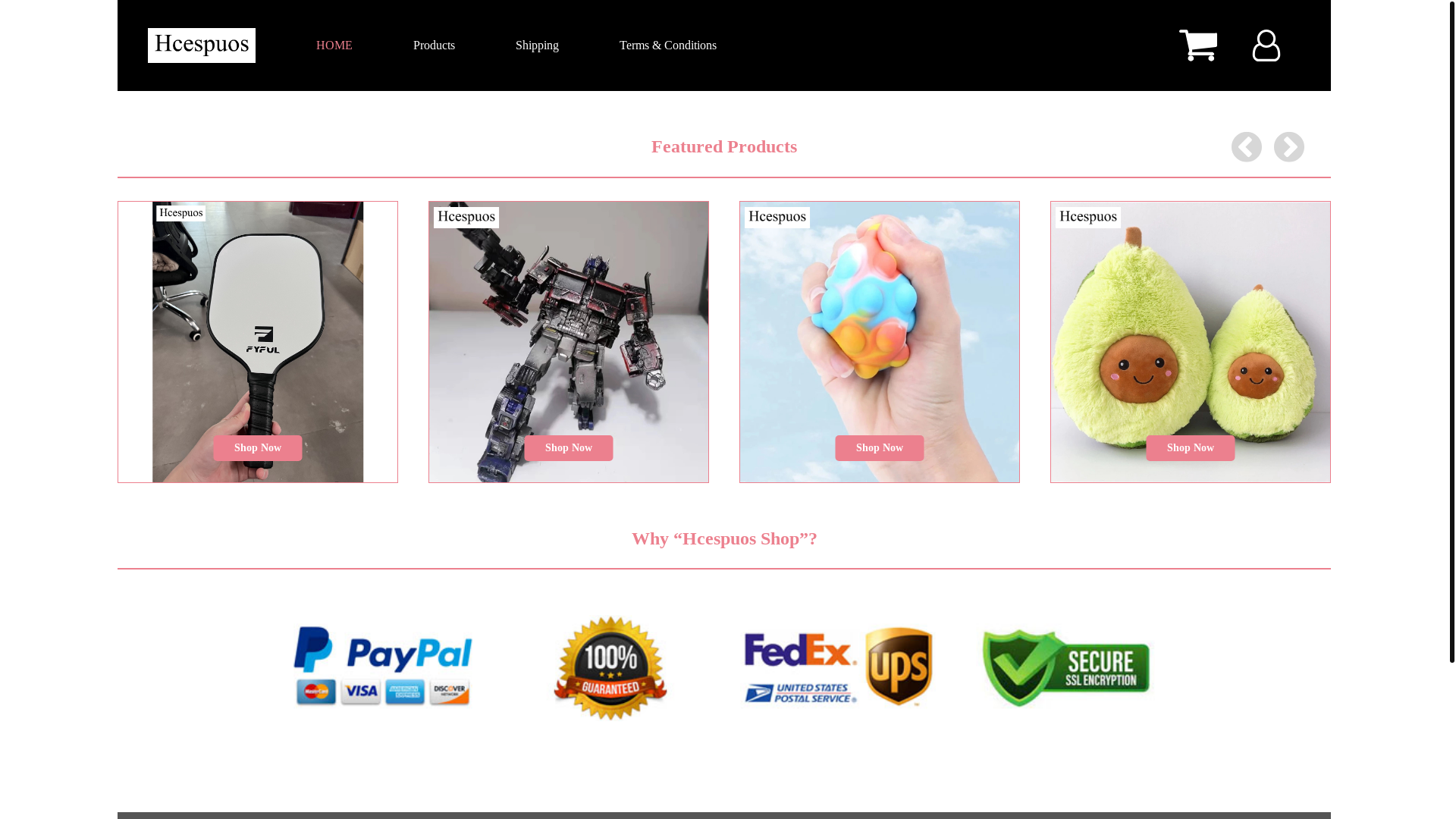 website screenshot of https://hcespuos.xyz/