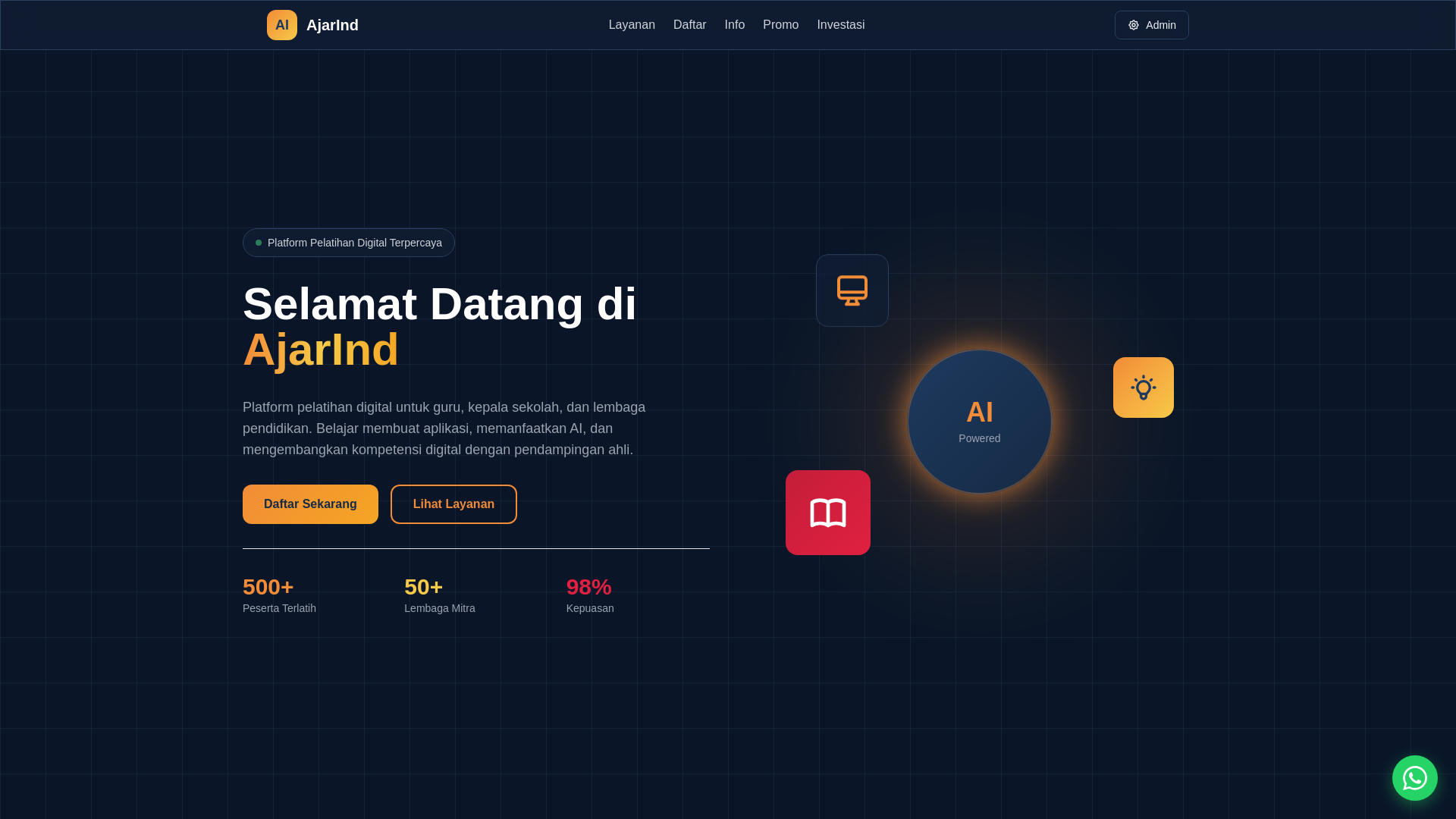 website screenshot of https://adjarindweb.pages.dev/