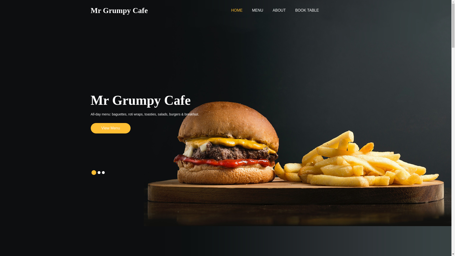 website screenshot of https://mrgrumpycafe.com/