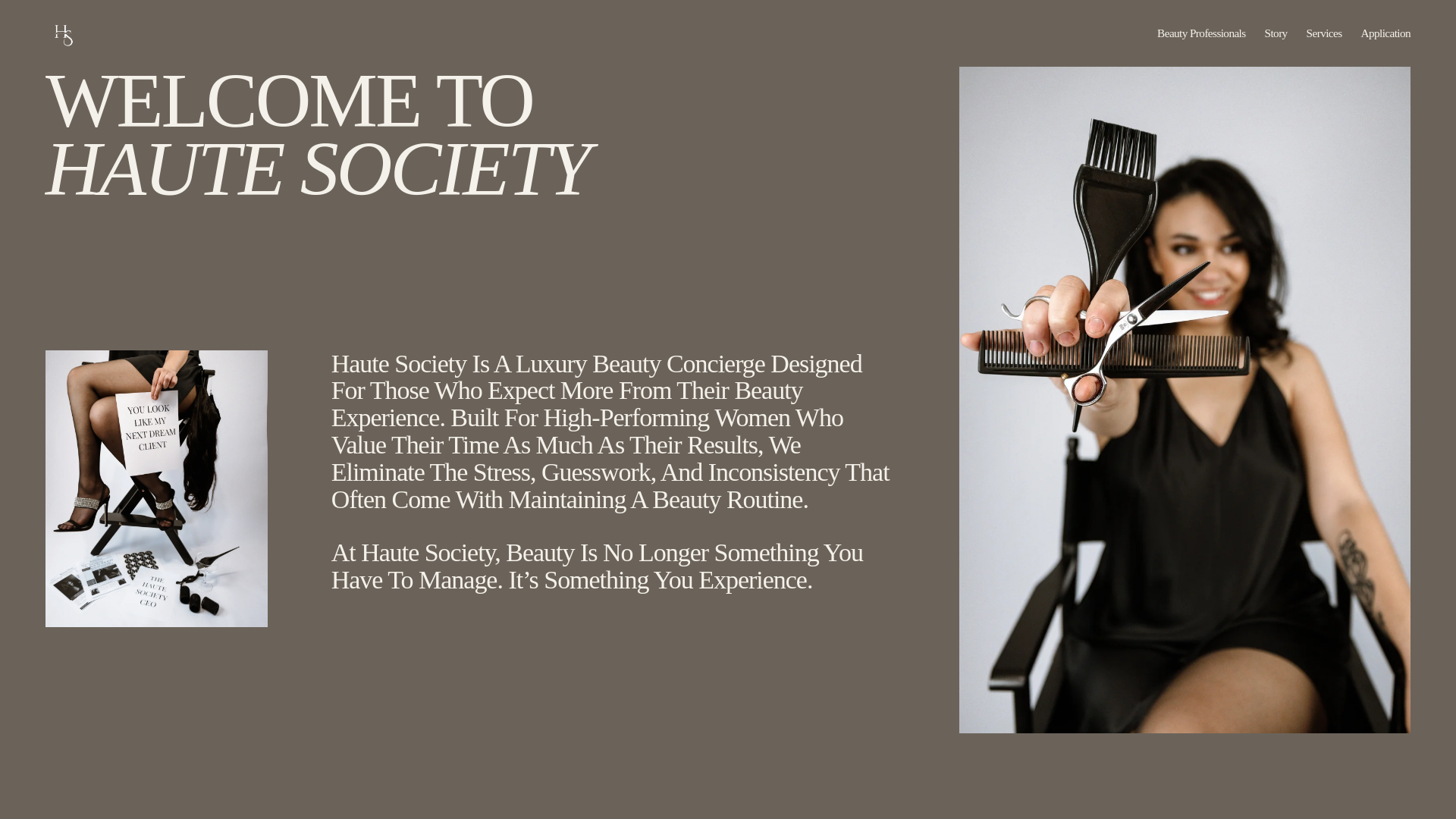 website screenshot of https://hautesocietyboston.com/