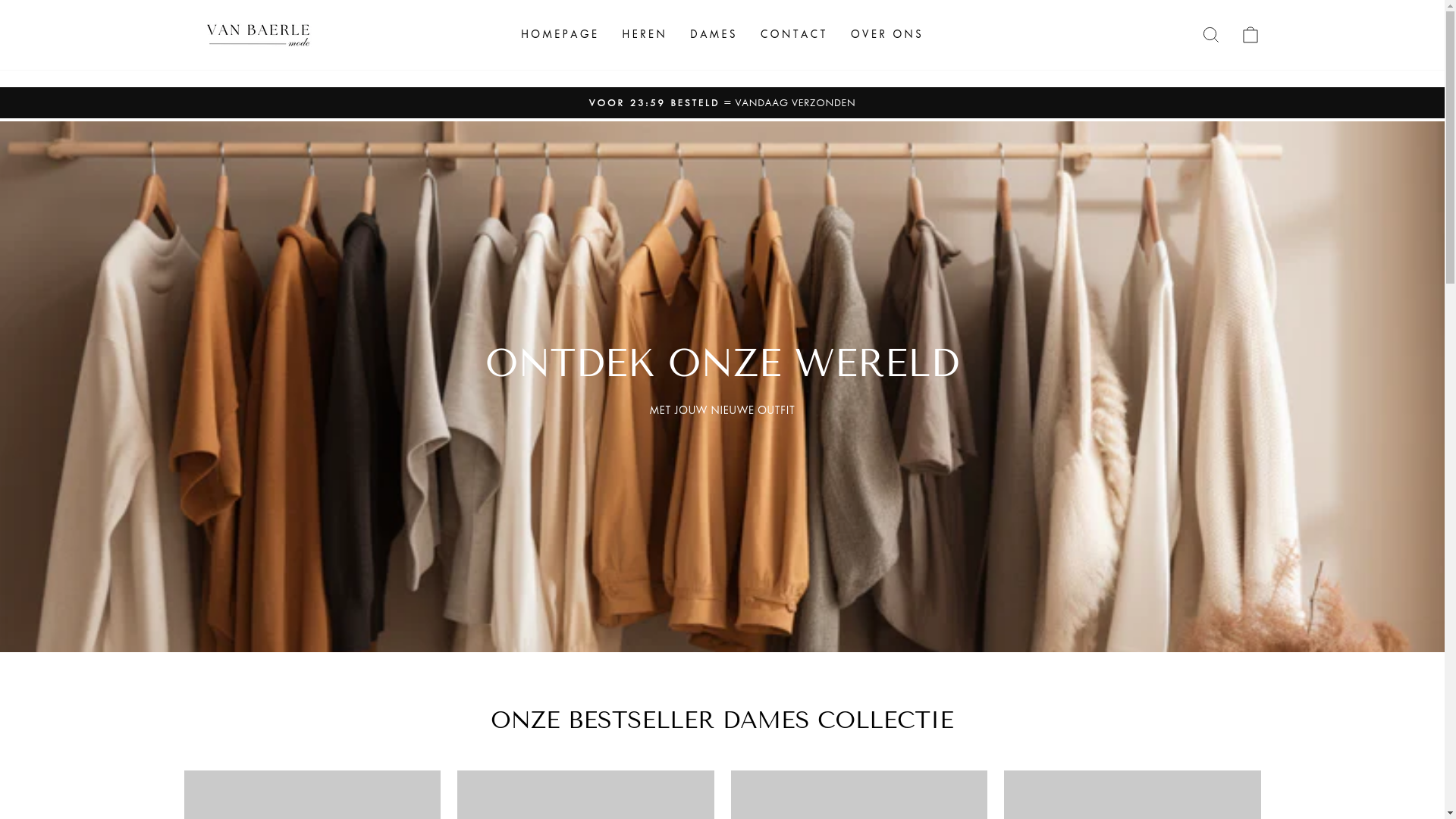 website screenshot of https://vanbaerlemode.nl/