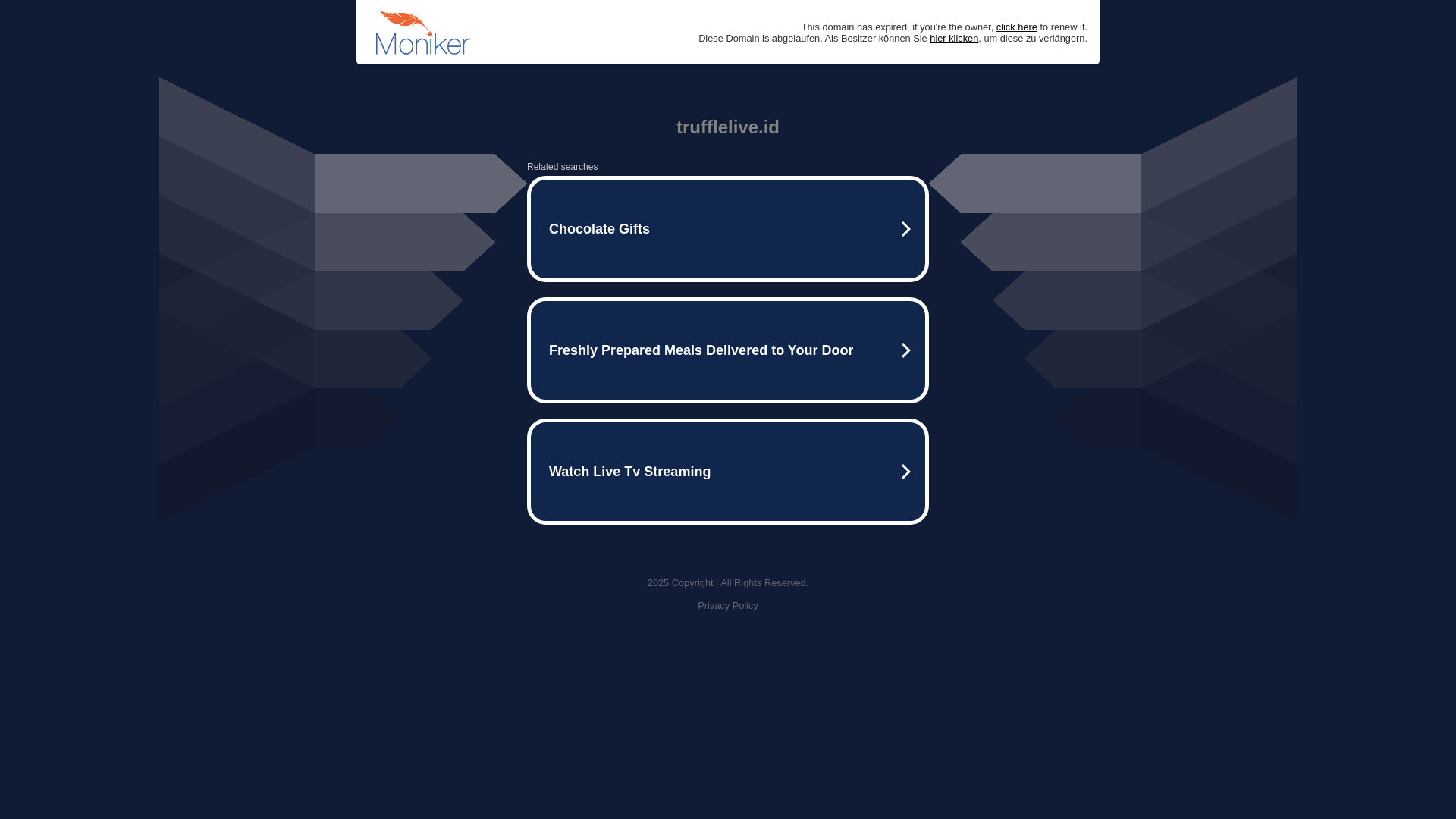 website screenshot of https://trufflelive.id/