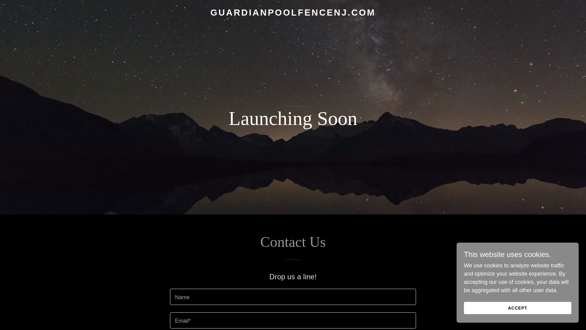 website screenshot of https://guardianpoolfencenj.com/