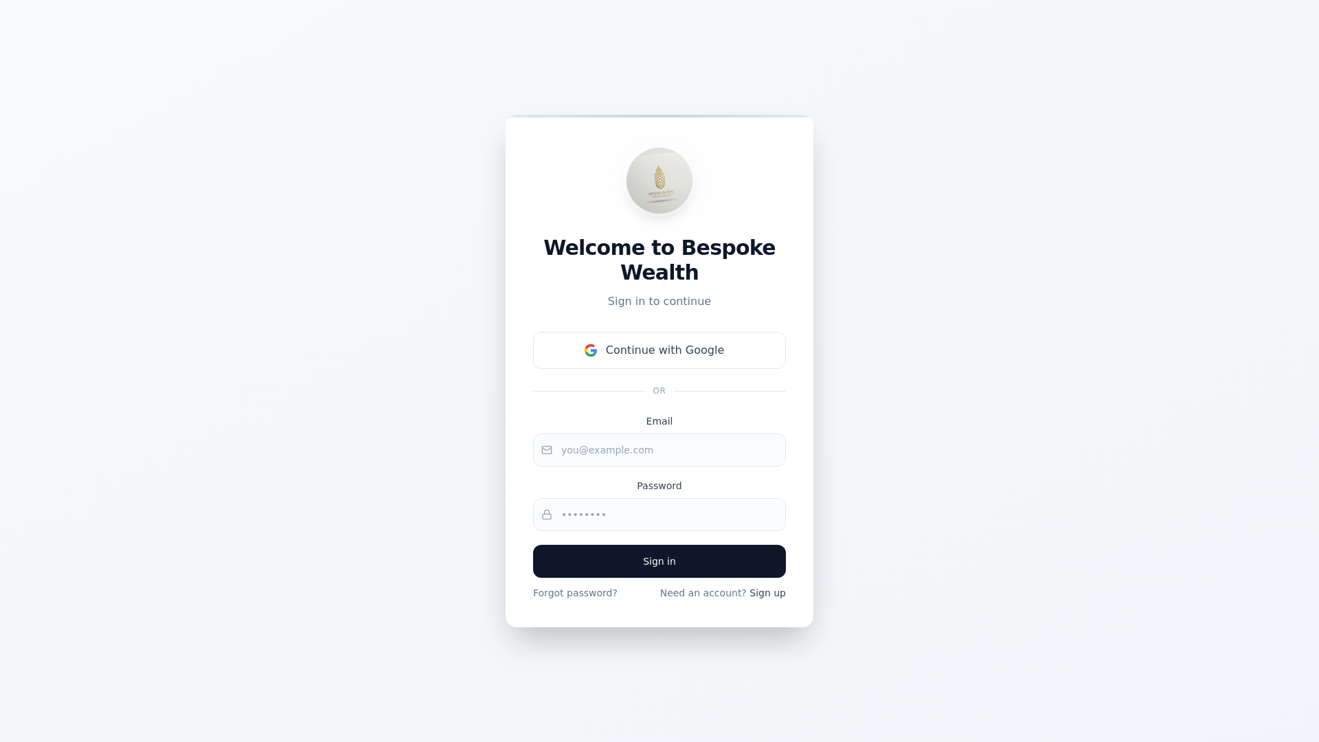 website screenshot of https://bespokewealth.co.nz/