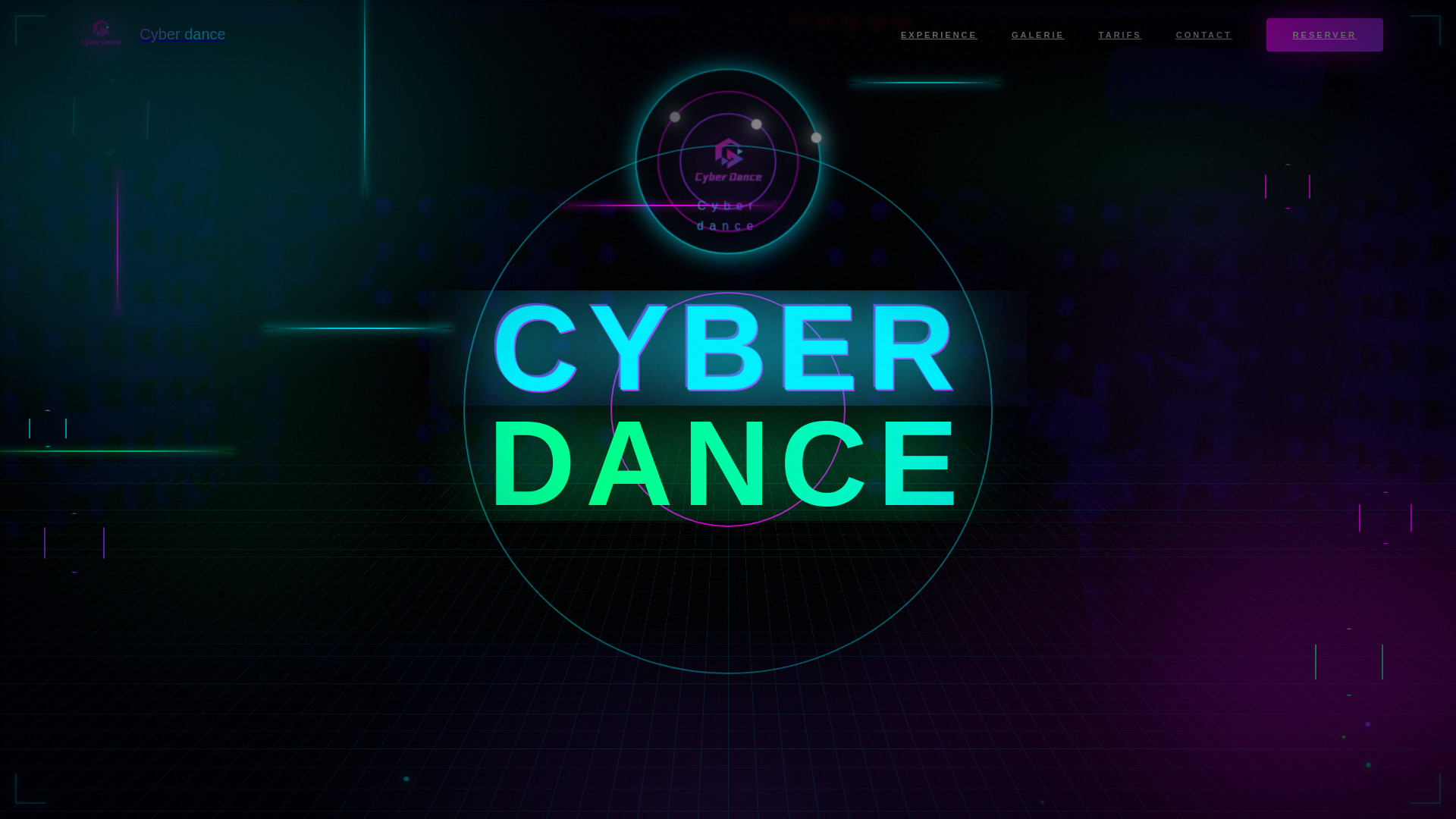 website screenshot of https://cyberdanceparis.com/