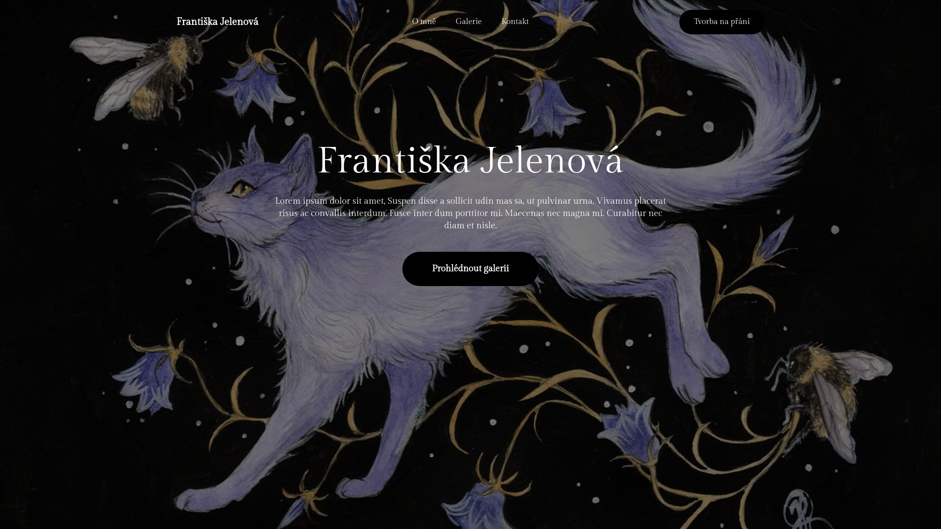website screenshot of https://frantiskajelenova.cz
