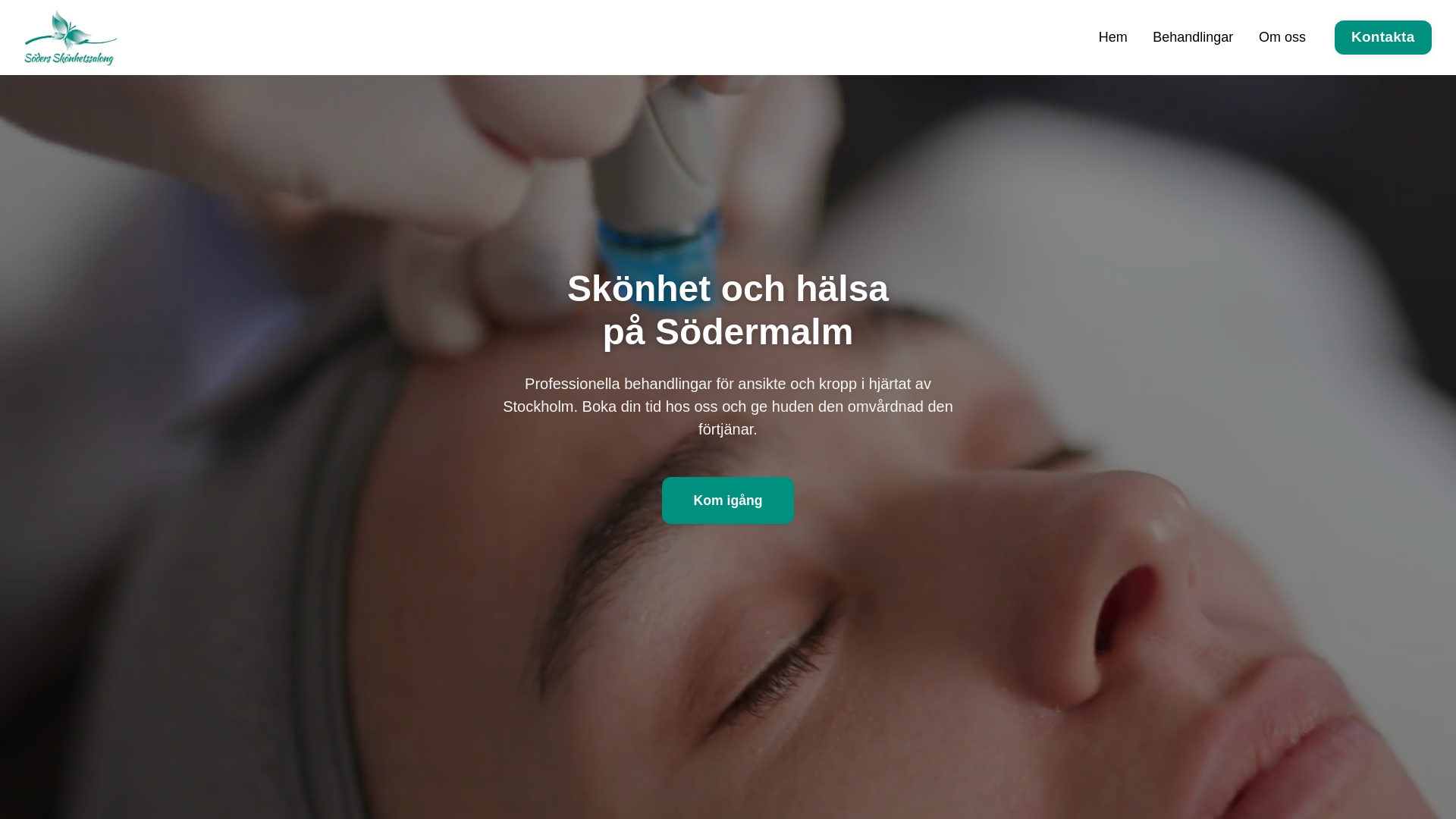 website screenshot of https://aim-soders-skonhetssalong.pages.dev/