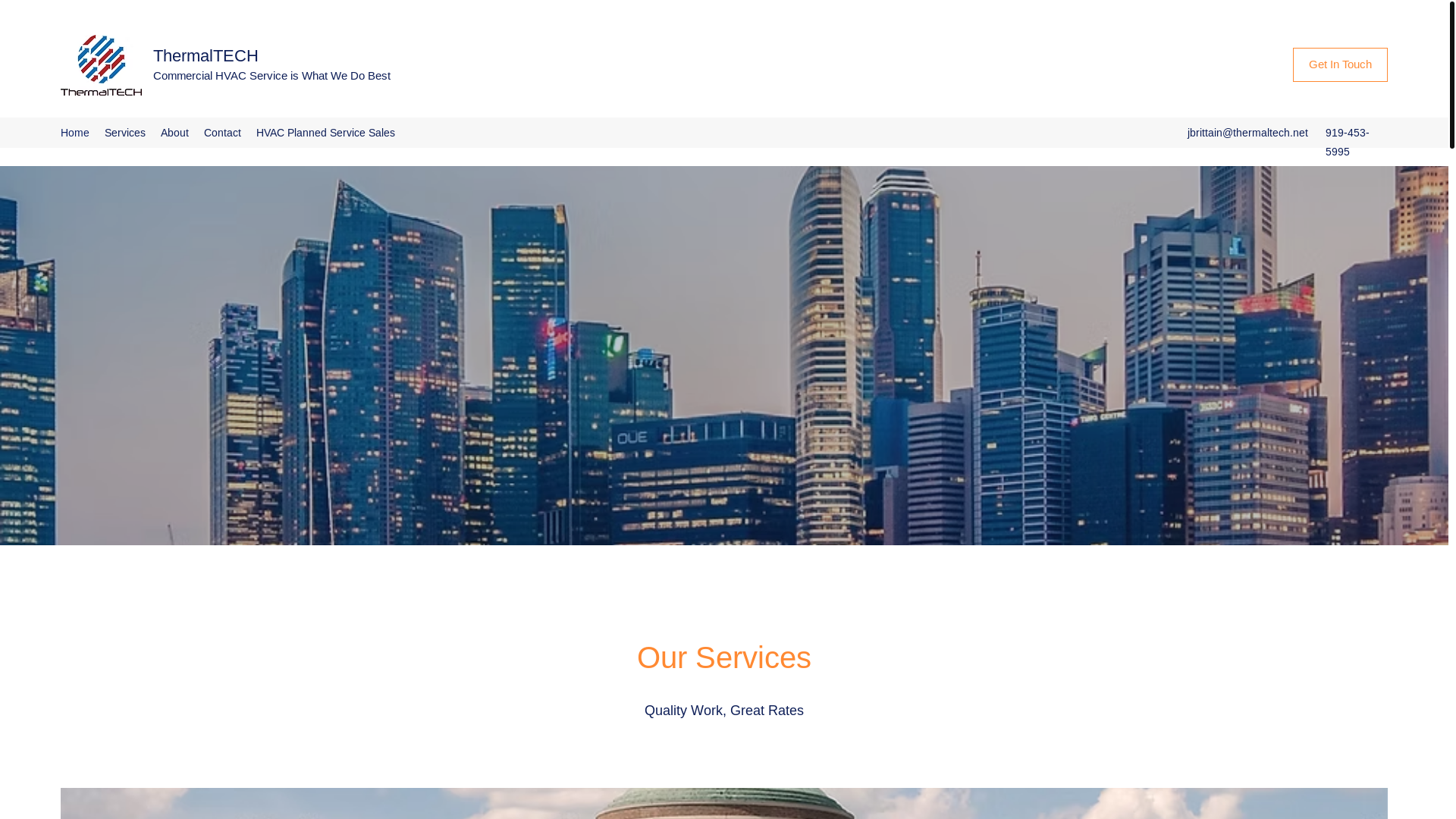 website screenshot of https://www.thermaltechvac.com/
