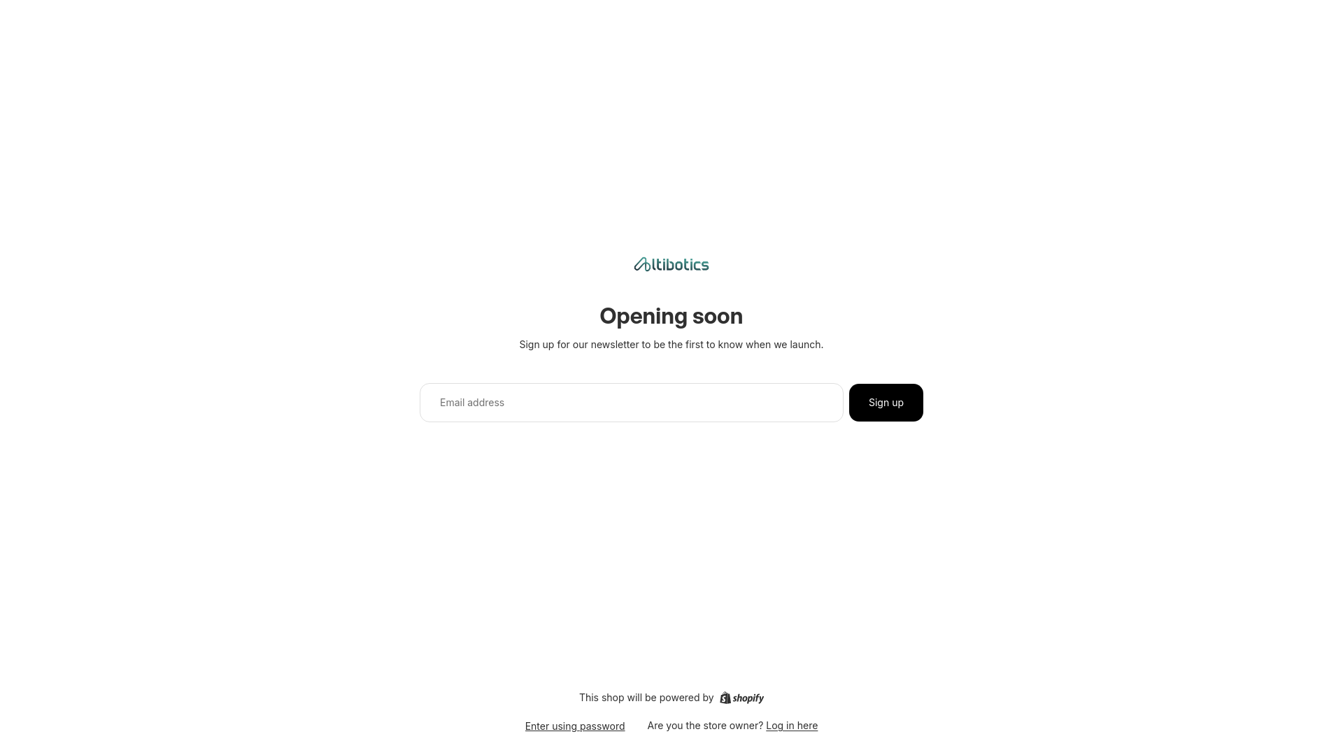 website screenshot of https://altibotics.com/