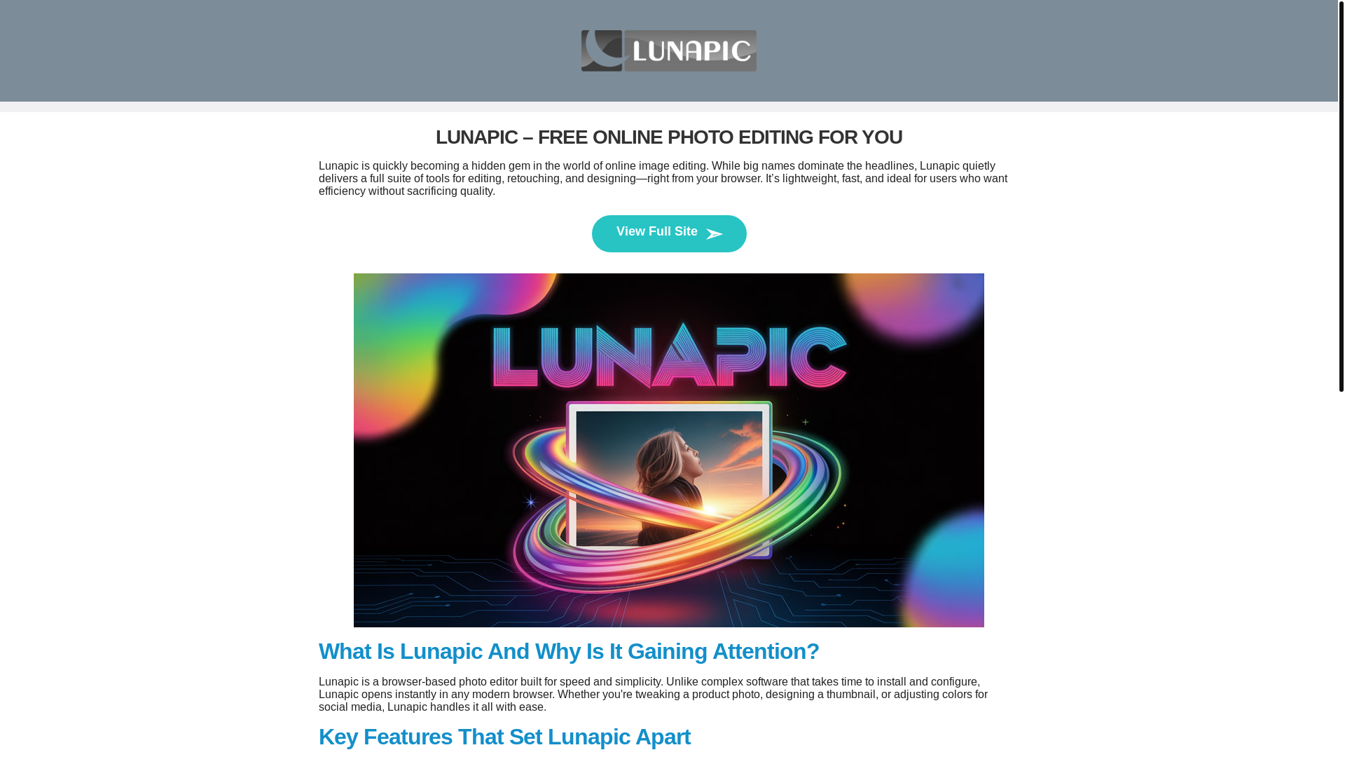 website screenshot of https://lunapic-909.pages.dev/
