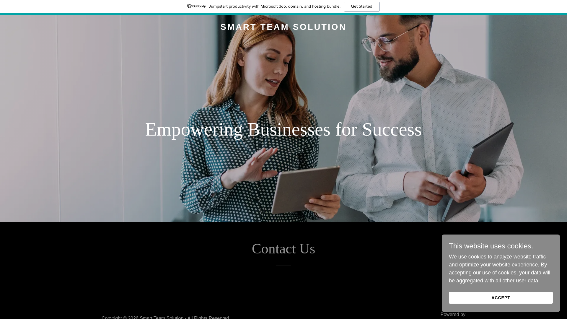 website screenshot of https://smartteamsolution.in/