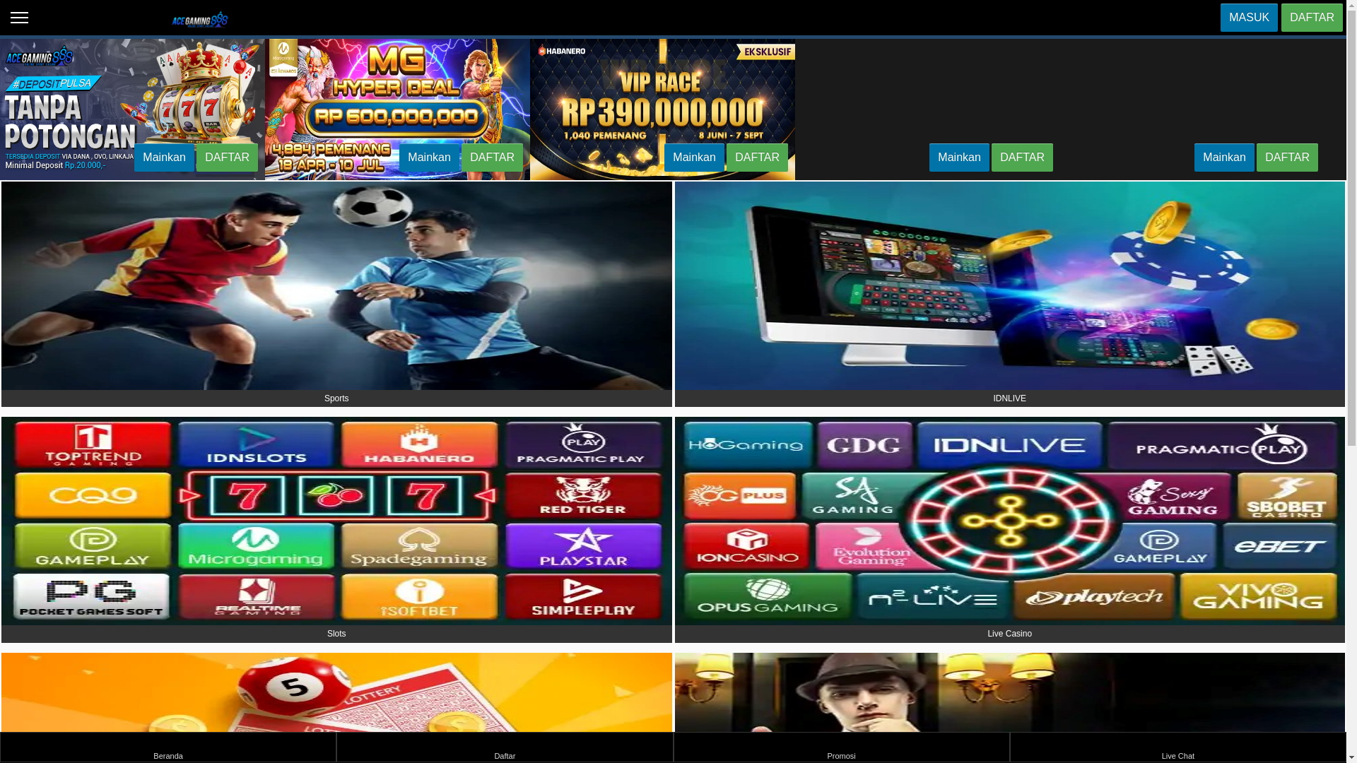 website screenshot of https://acegaming888us.pages.dev/