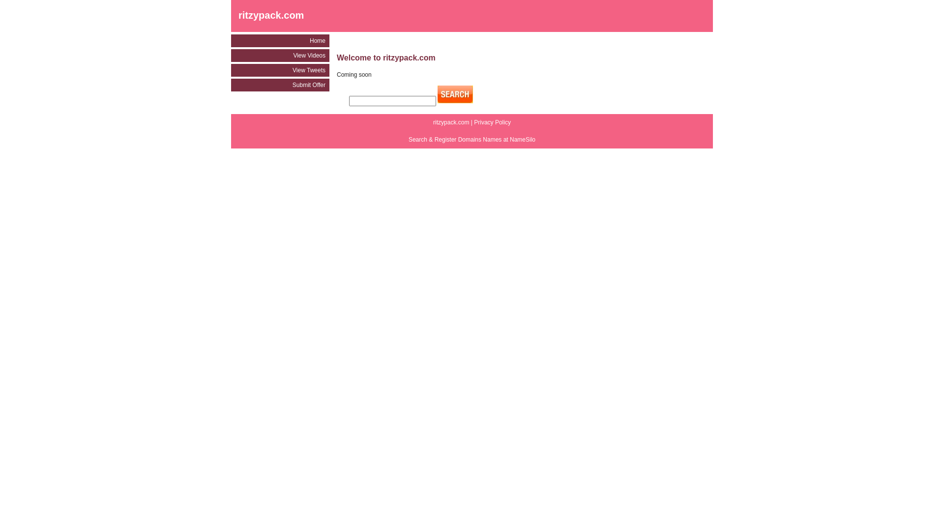 website screenshot of https://ritzypack.com/