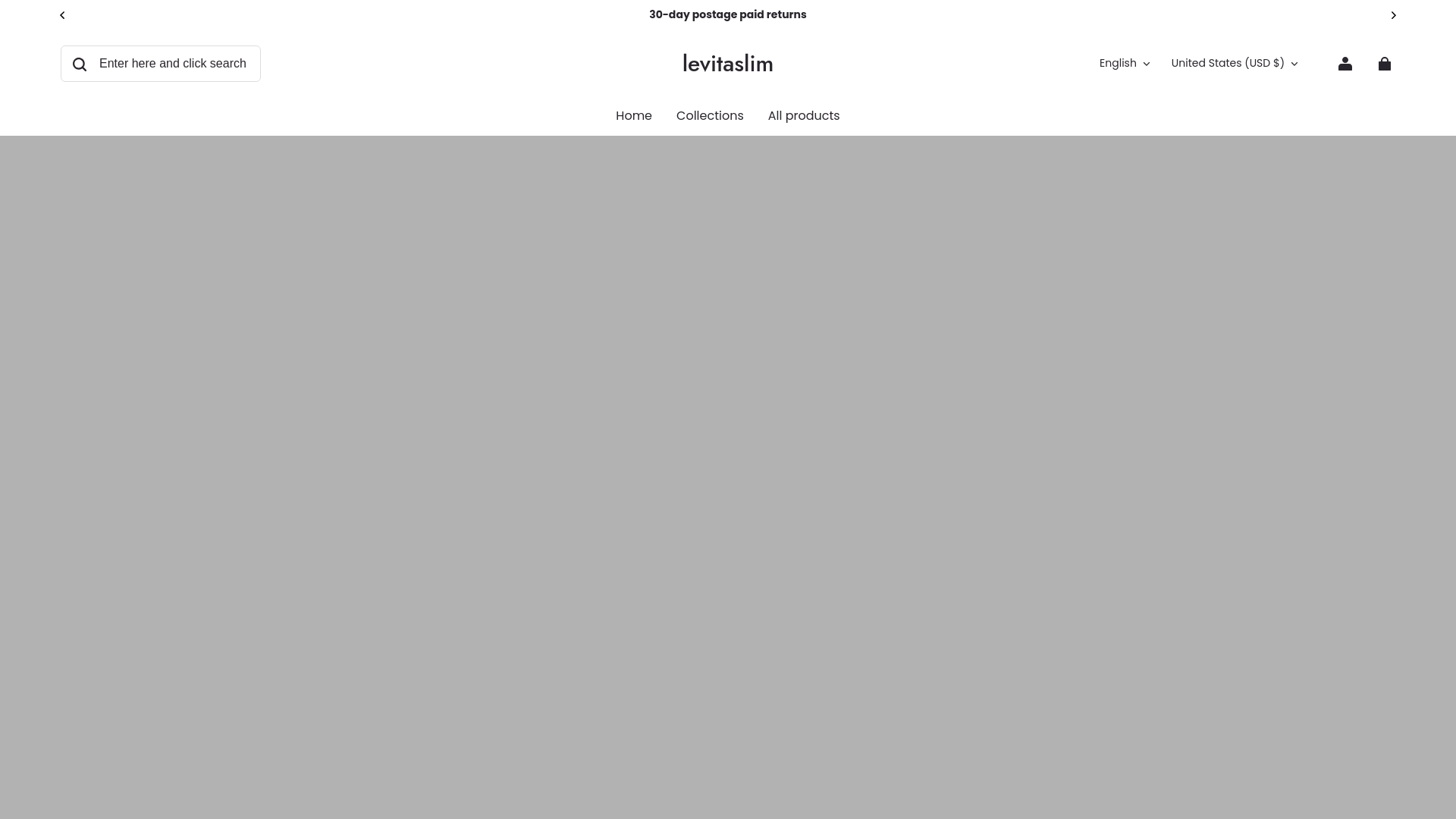 website screenshot of https://levitaslim.com/