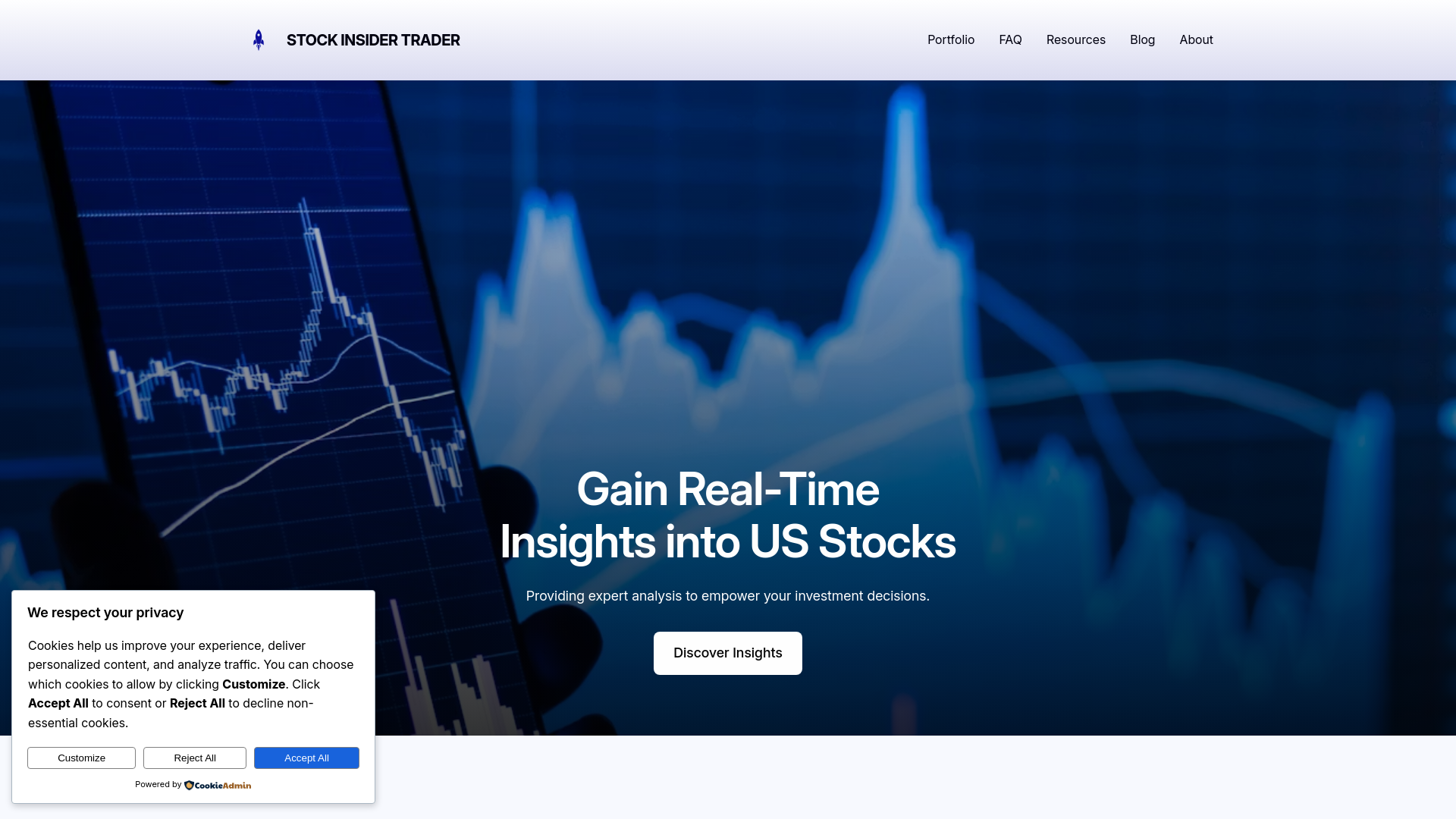 website screenshot of https://stockinsidertrader.com/