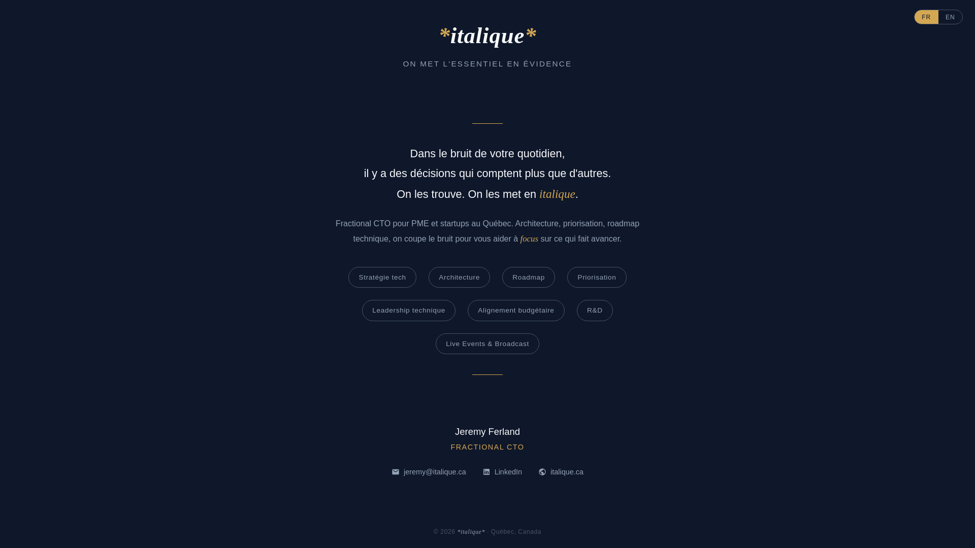 website screenshot of https://italique.pages.dev/