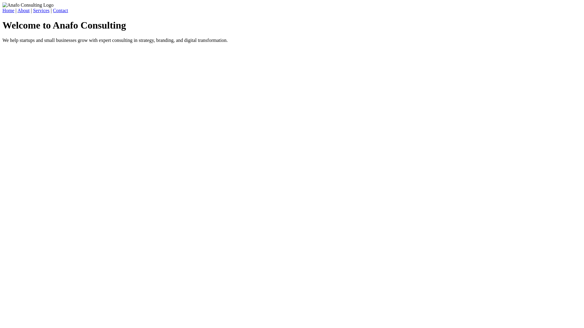 website screenshot of https://anafo-consulting.pages.dev/
