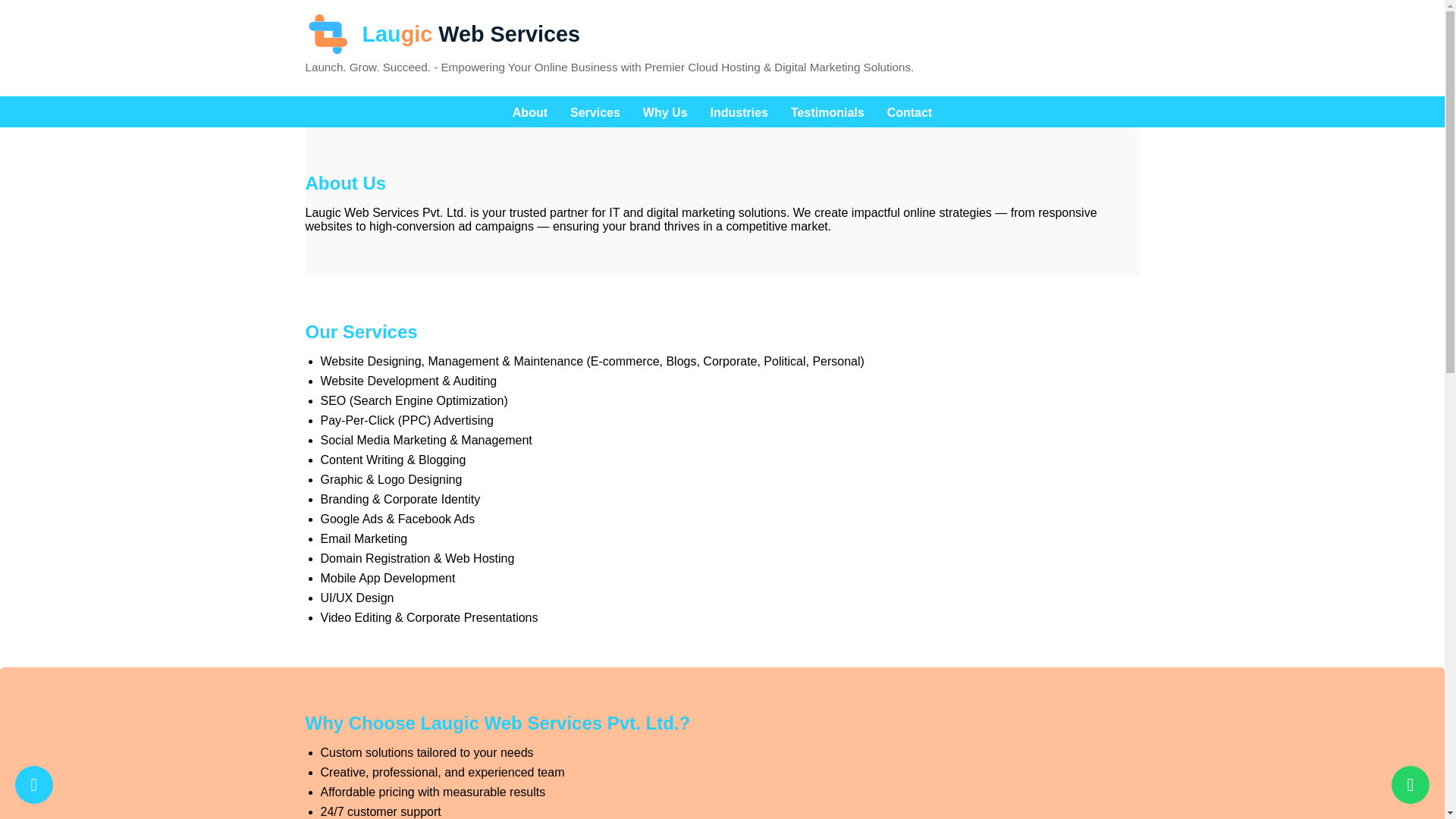 website screenshot of https://laugic.pages.dev/