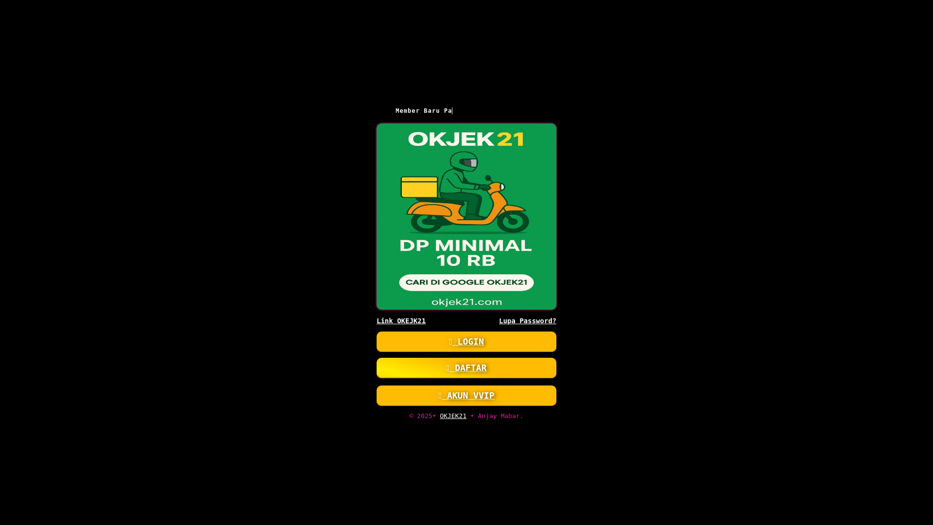 website screenshot of https://okjek21.pages.dev/