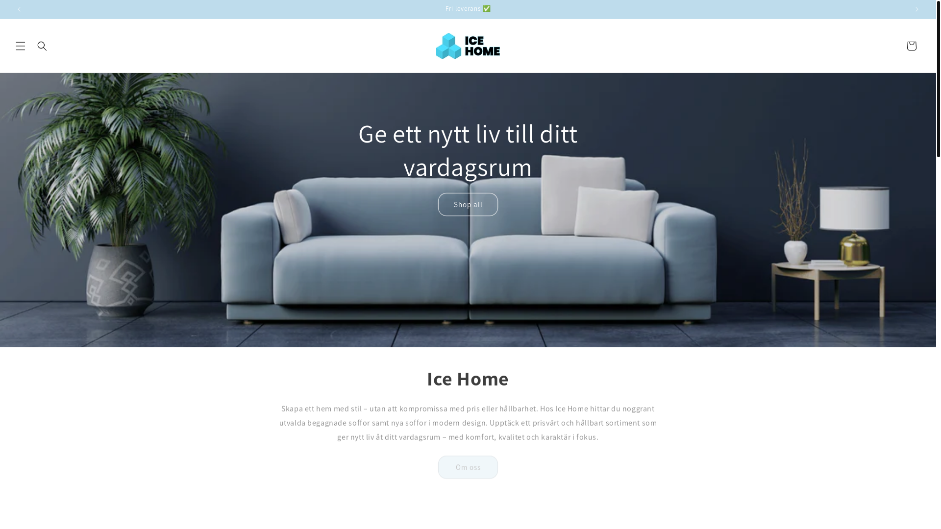 website screenshot of https://icehomeab.com/