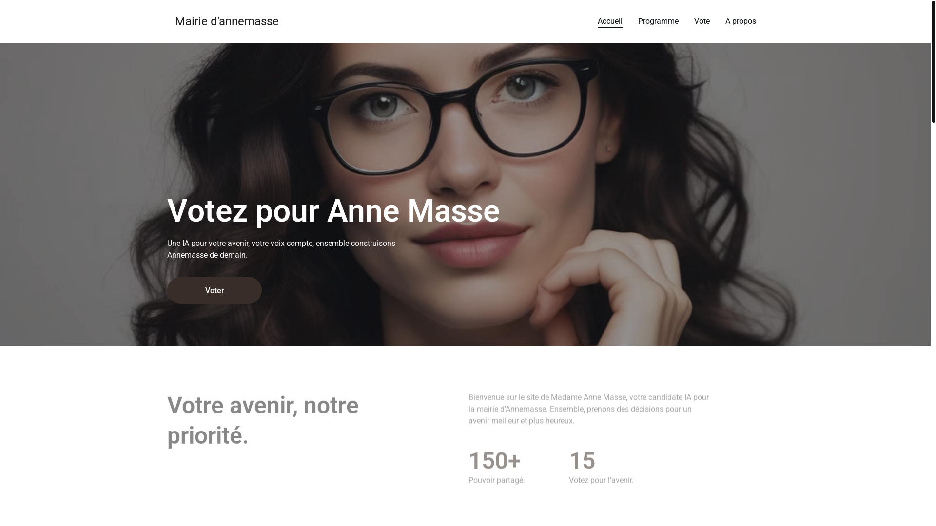 website screenshot of https://anne-masse.com/
