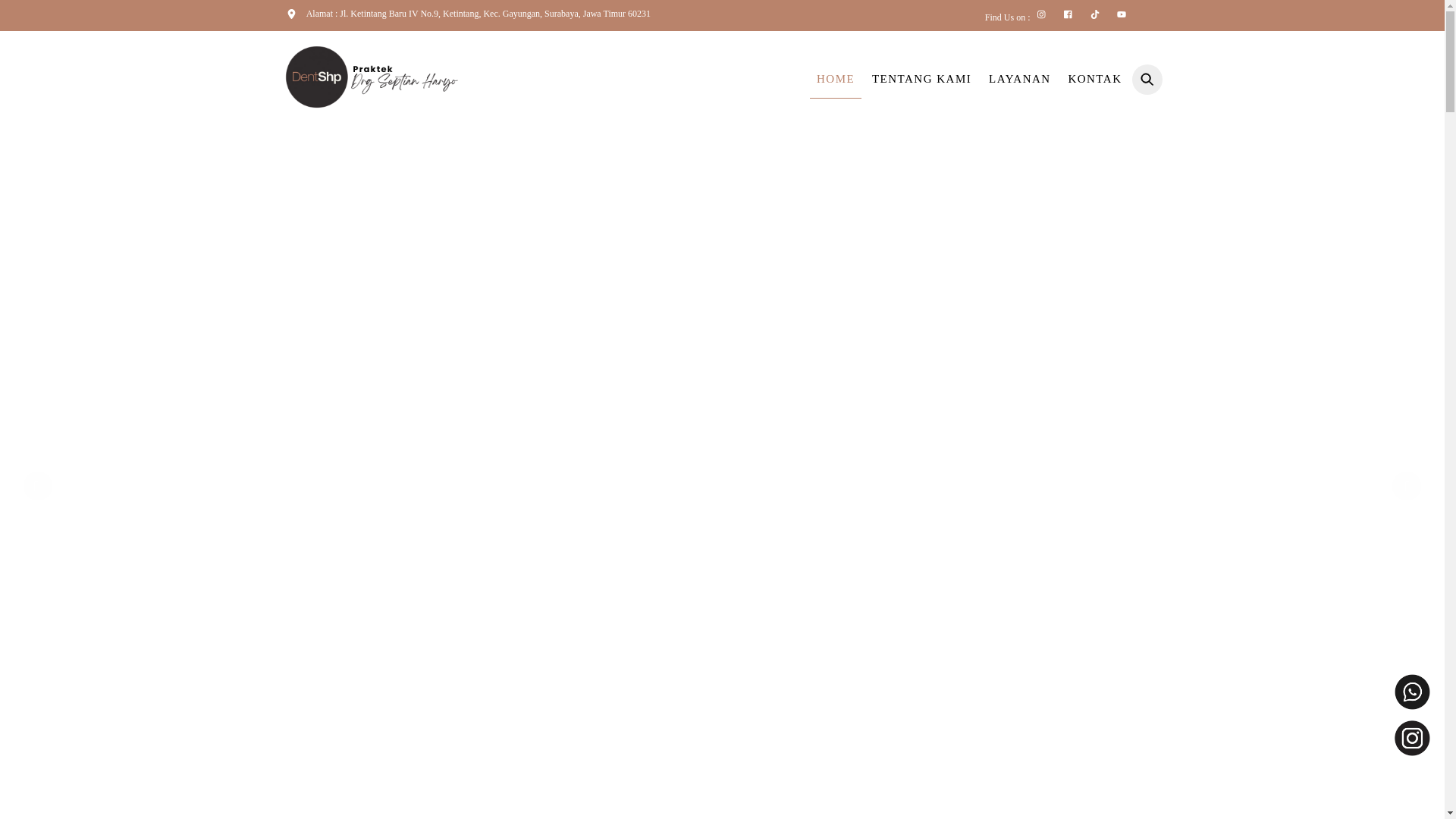 website screenshot of https://doktergigiseptianharyo.web.id/