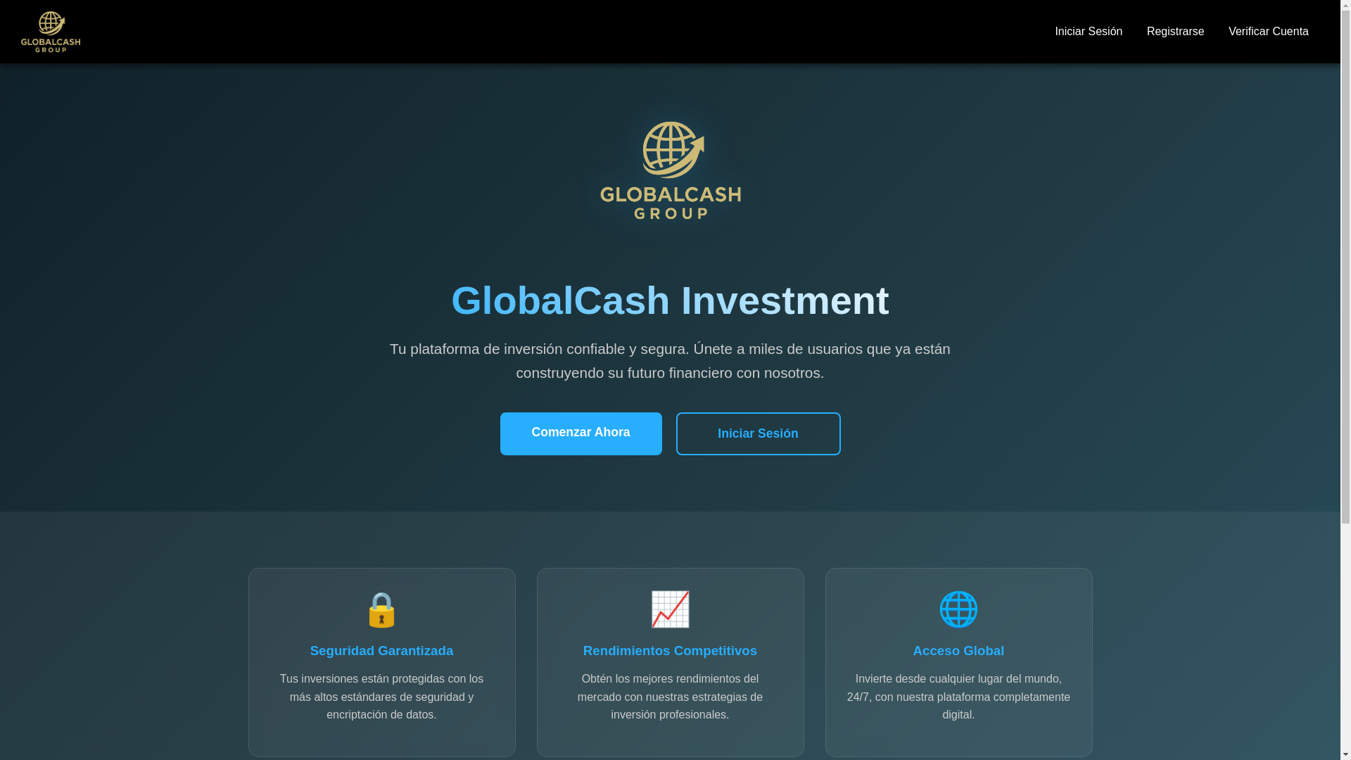 website screenshot of https://globalcashgroup.com/