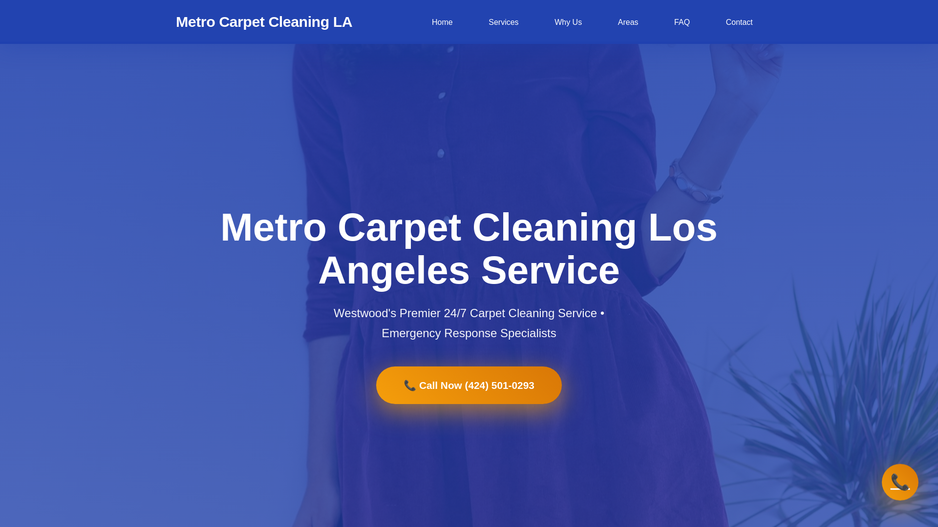 website screenshot of https://metrocarpetcleaninglosangeles.top/