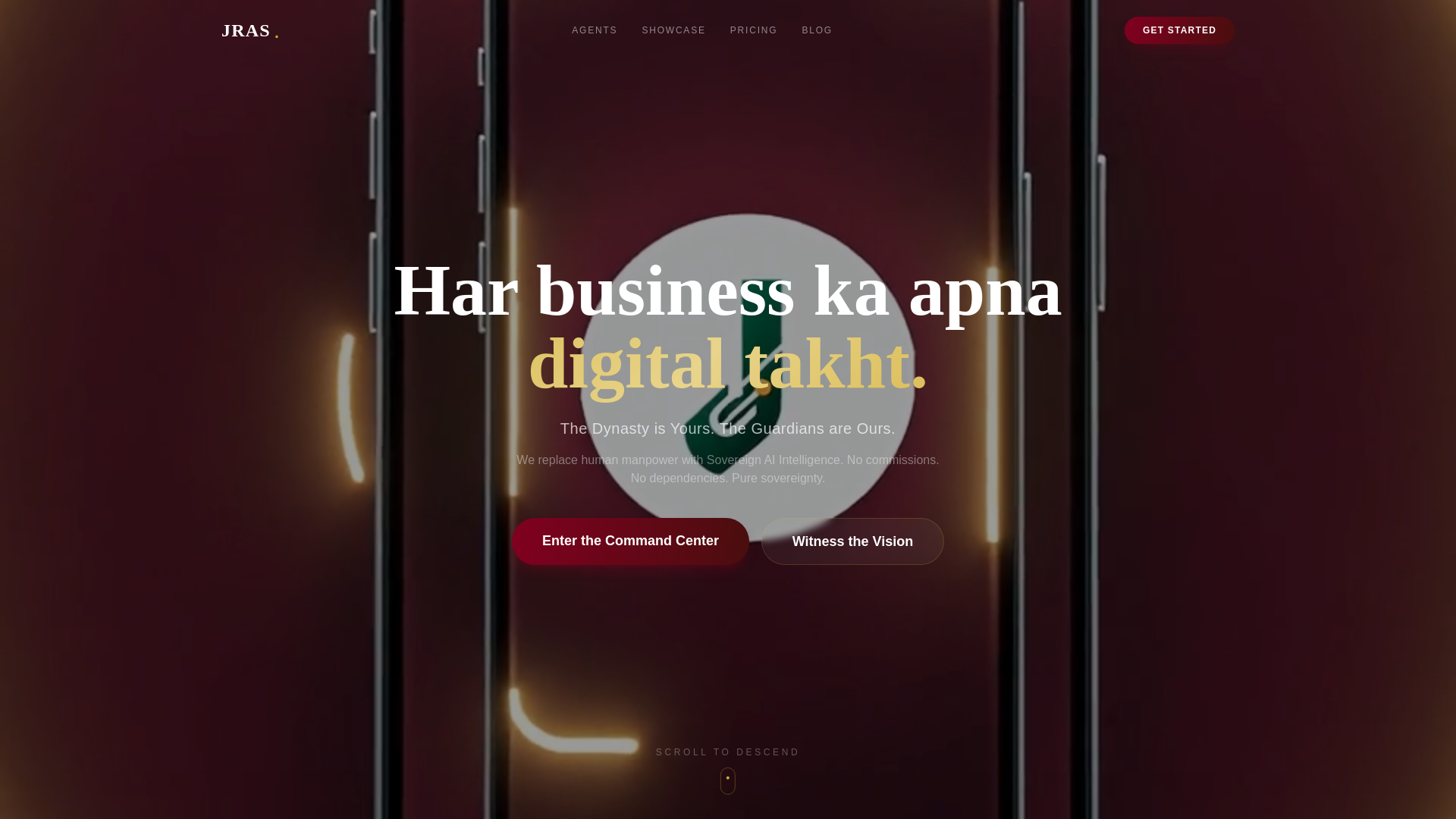 website screenshot of https://jrasautomations.com/