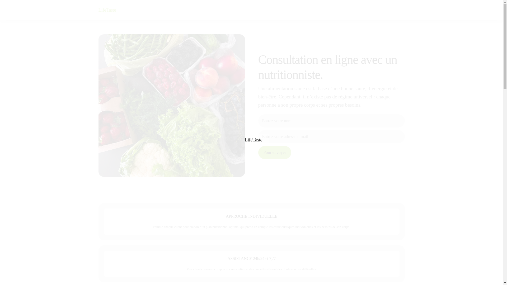 website screenshot of https://lifetastee.info/