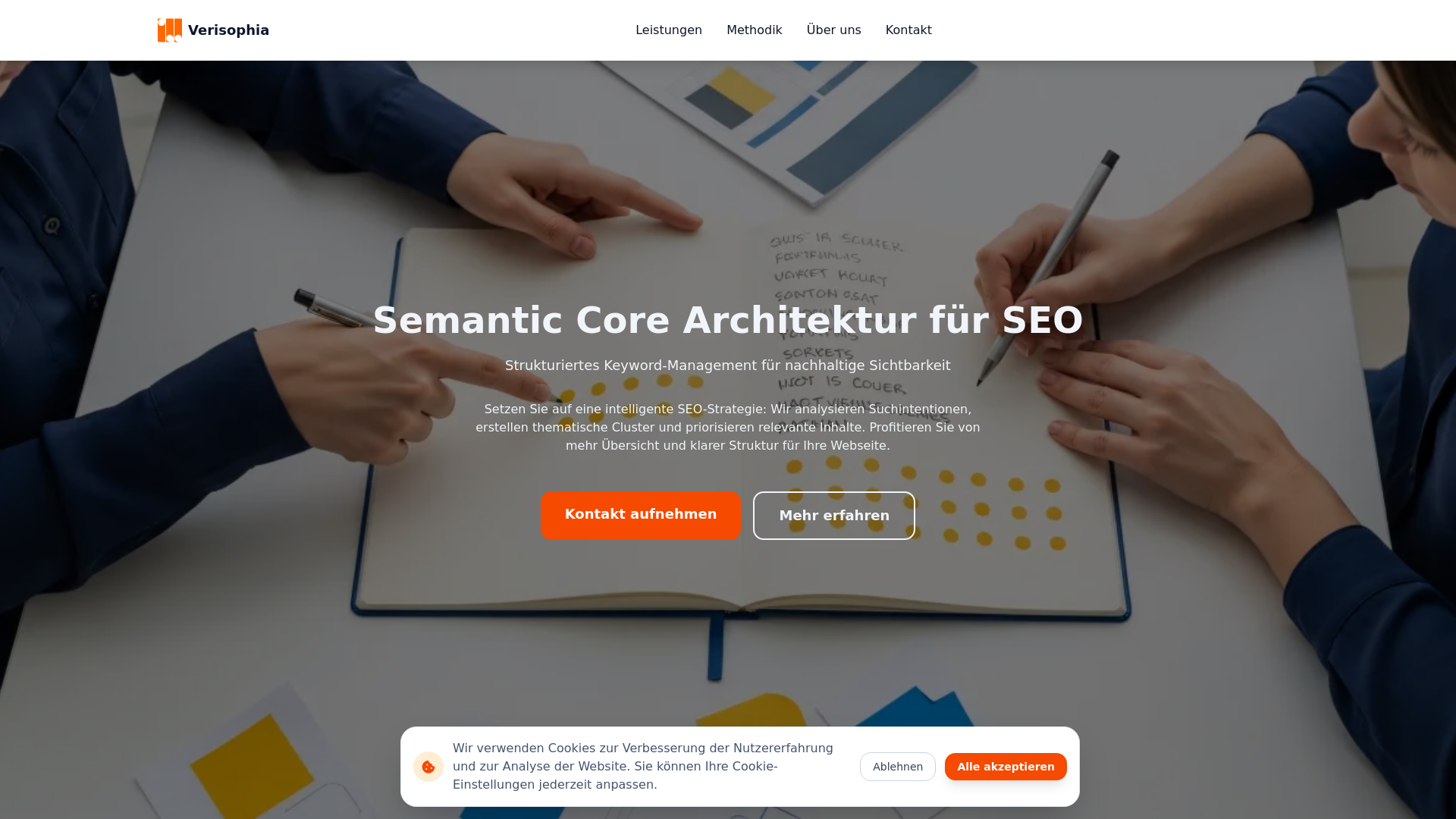 website screenshot of https://verisophia.com/