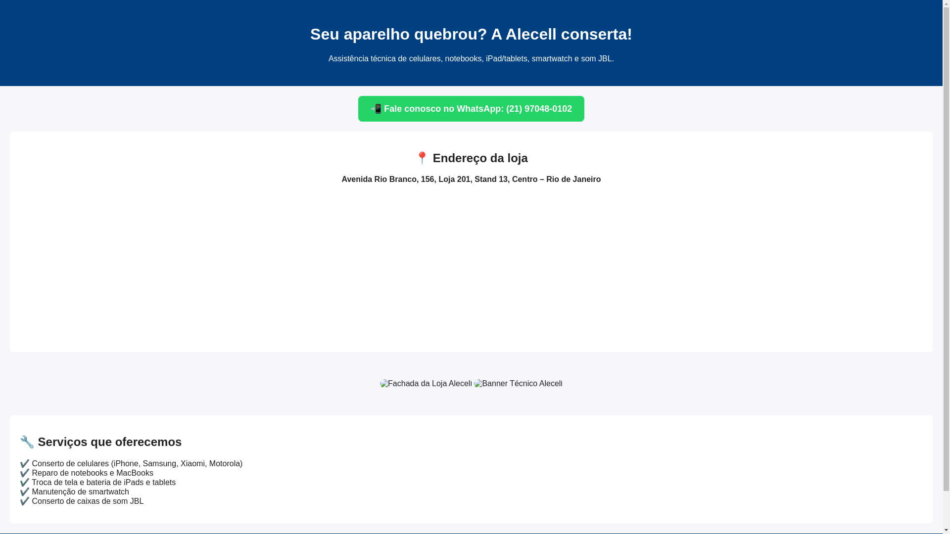 website screenshot of https://alecellconsert.com.br/