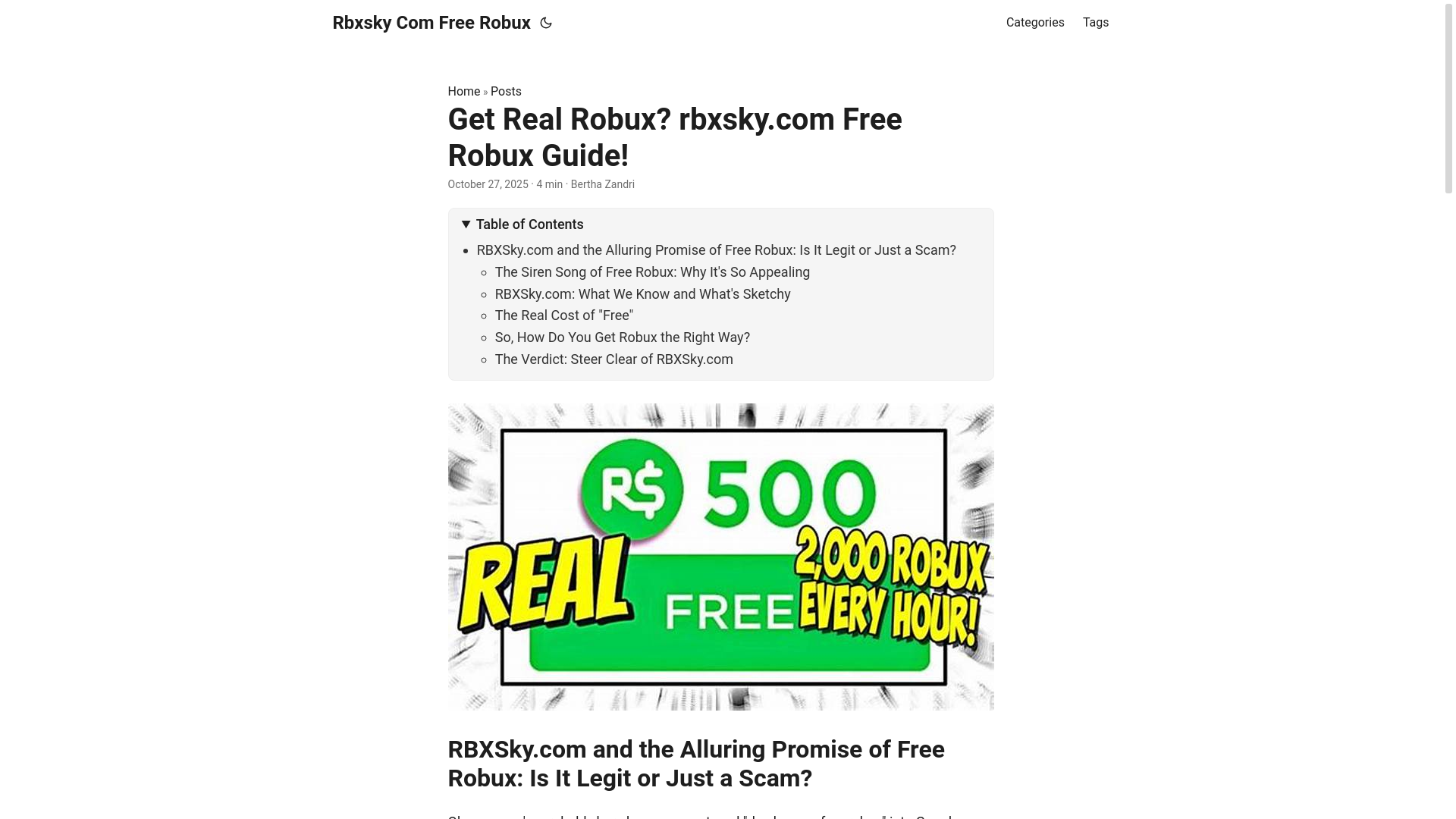 website screenshot of https://rbxsky-com-free-robux.pages.dev/