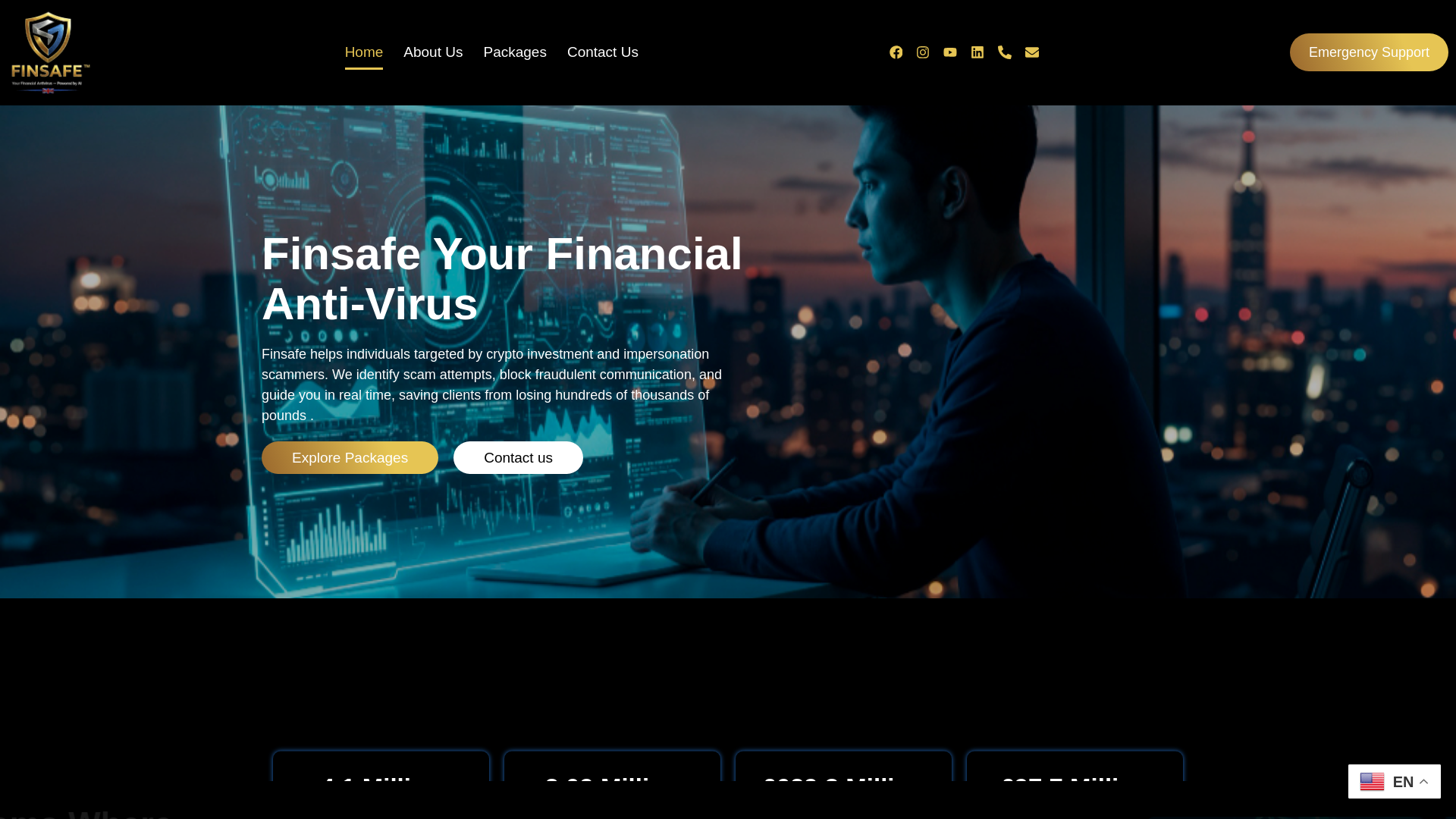 website screenshot of https://finsafe.uk/