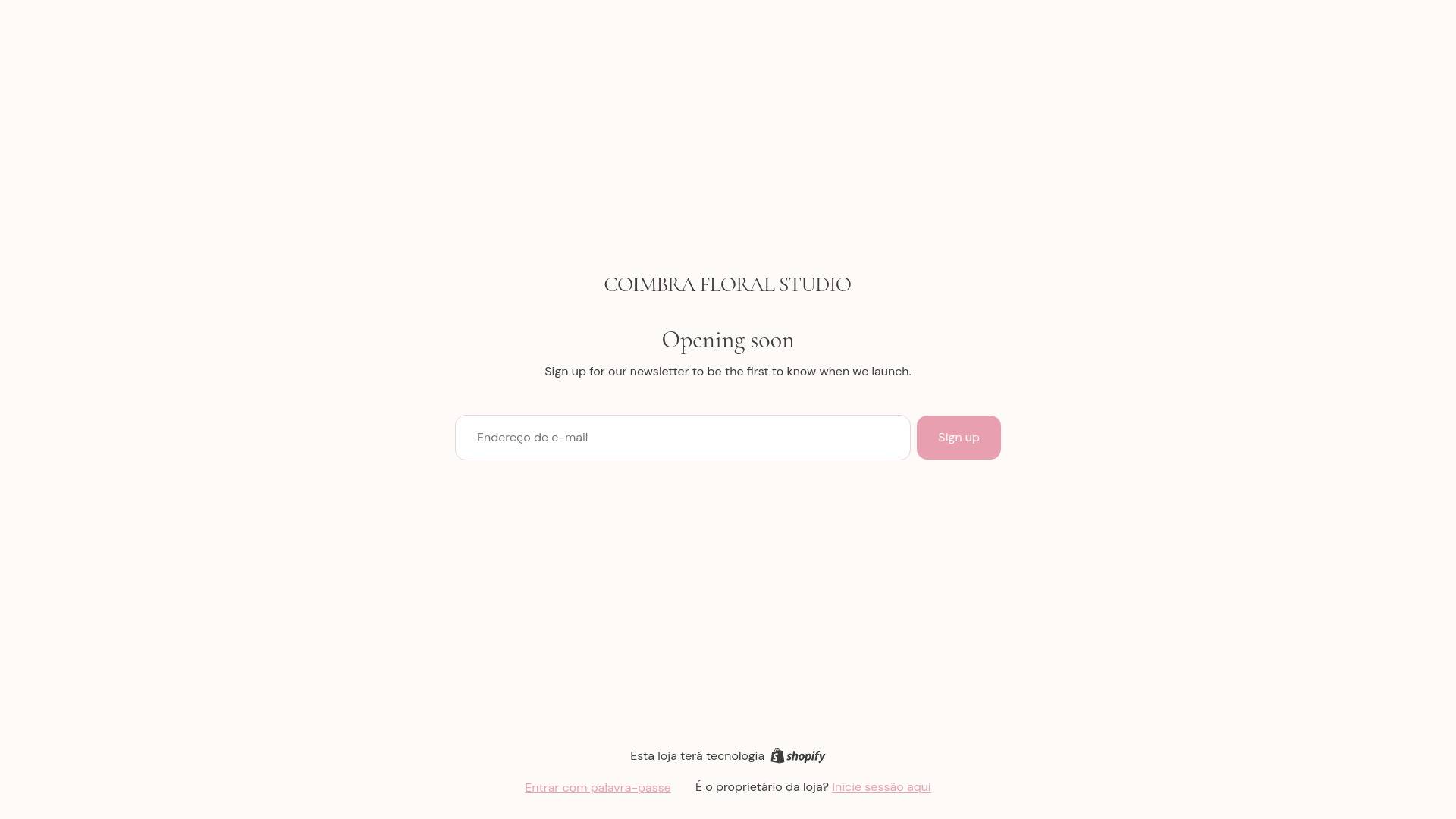 website screenshot of https://coimbrafloralstudio.com