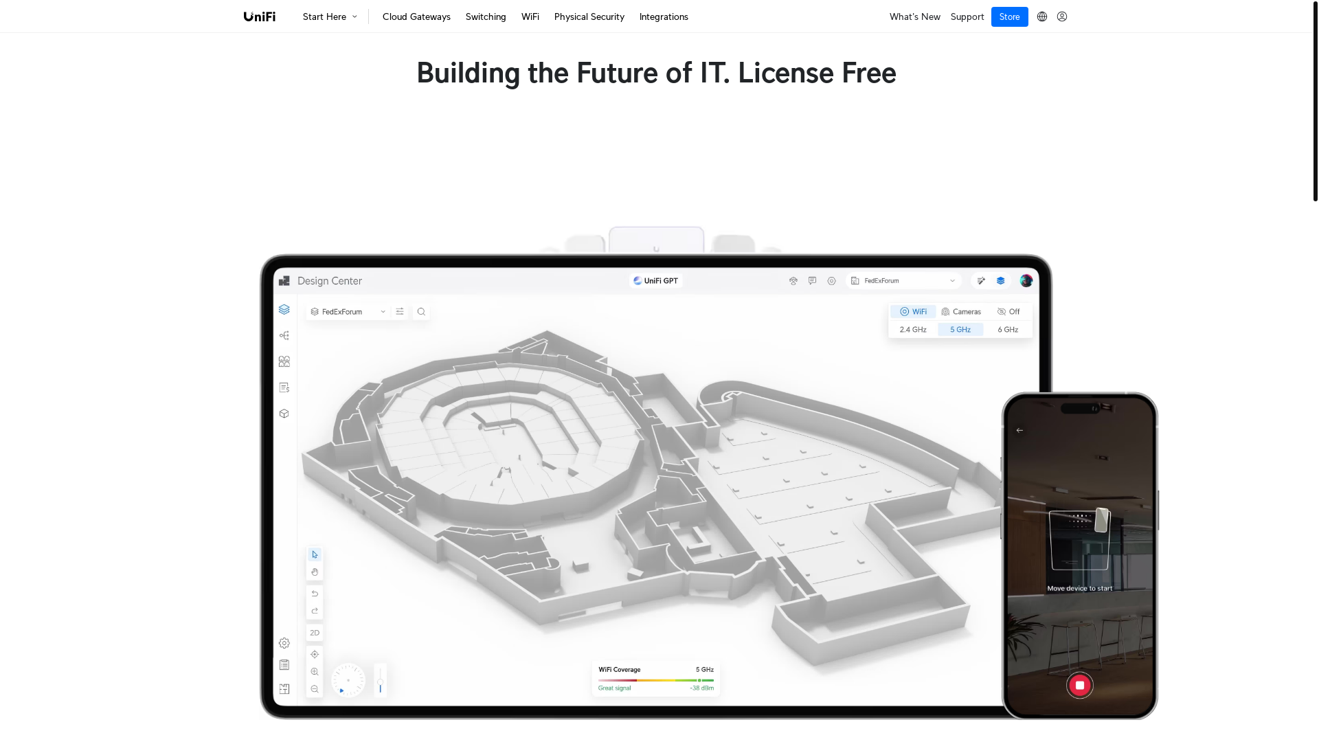 website screenshot of https://ubnt.com