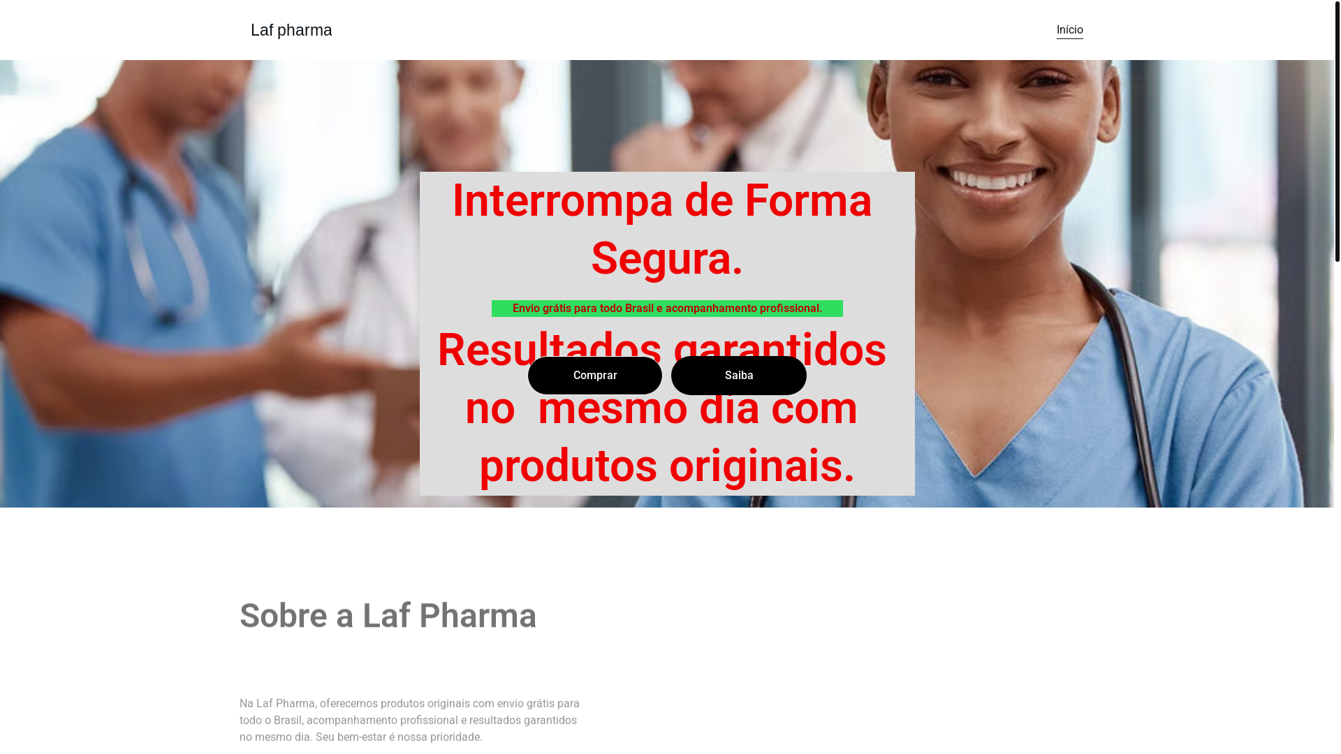 website screenshot of https://lafpharma.site/