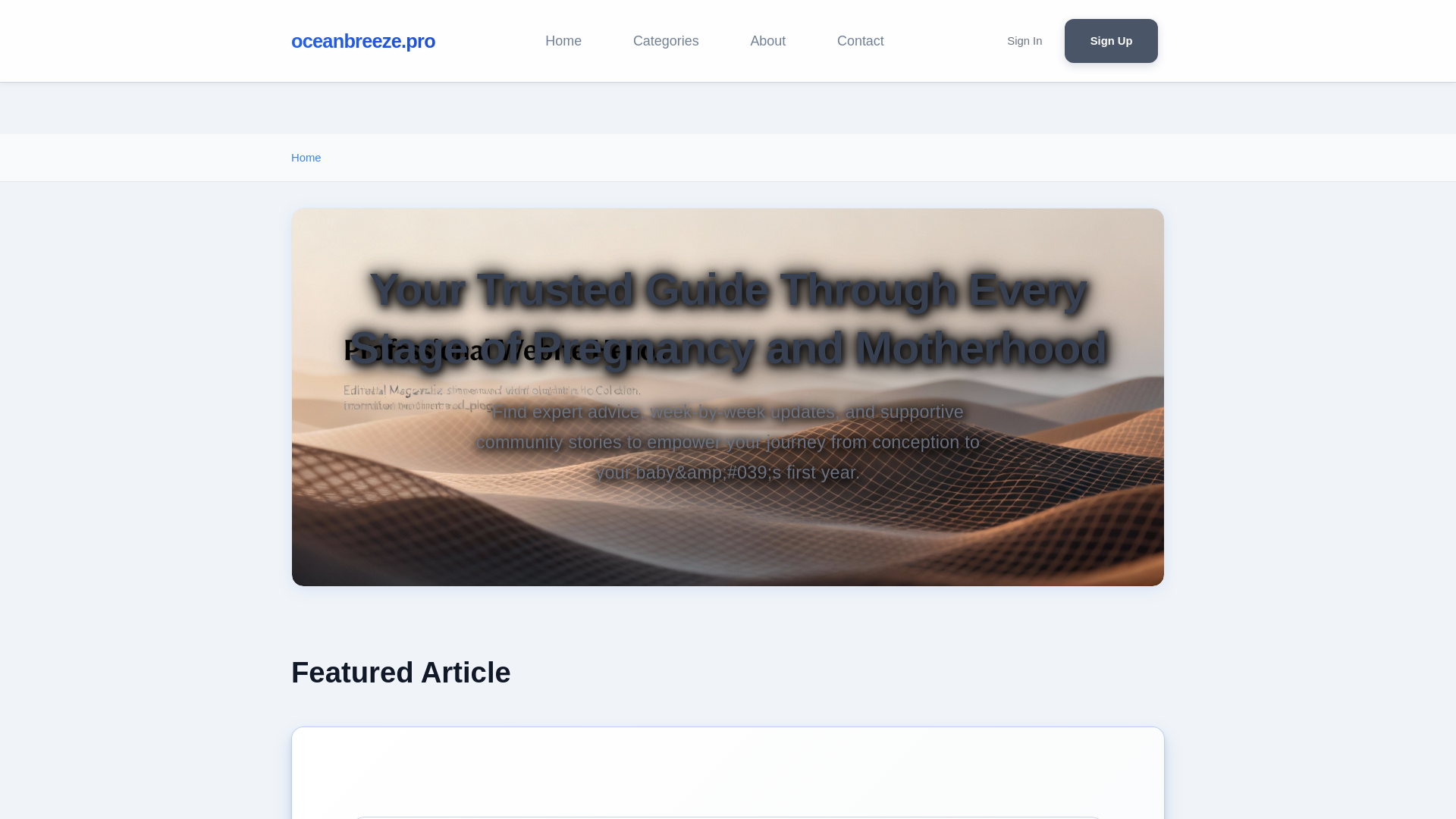 website screenshot of https://oceanbreeze.pro/
