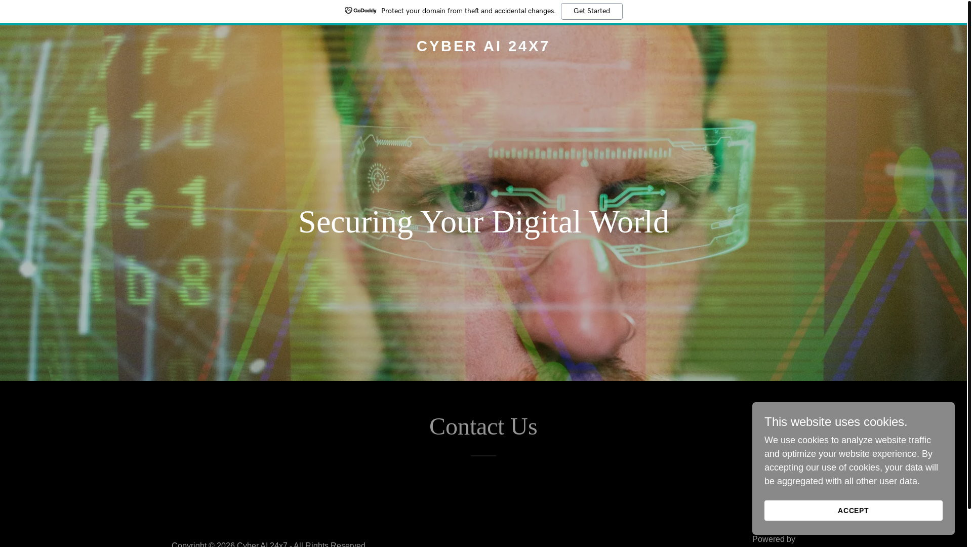 website screenshot of https://cyberai24x7.com/