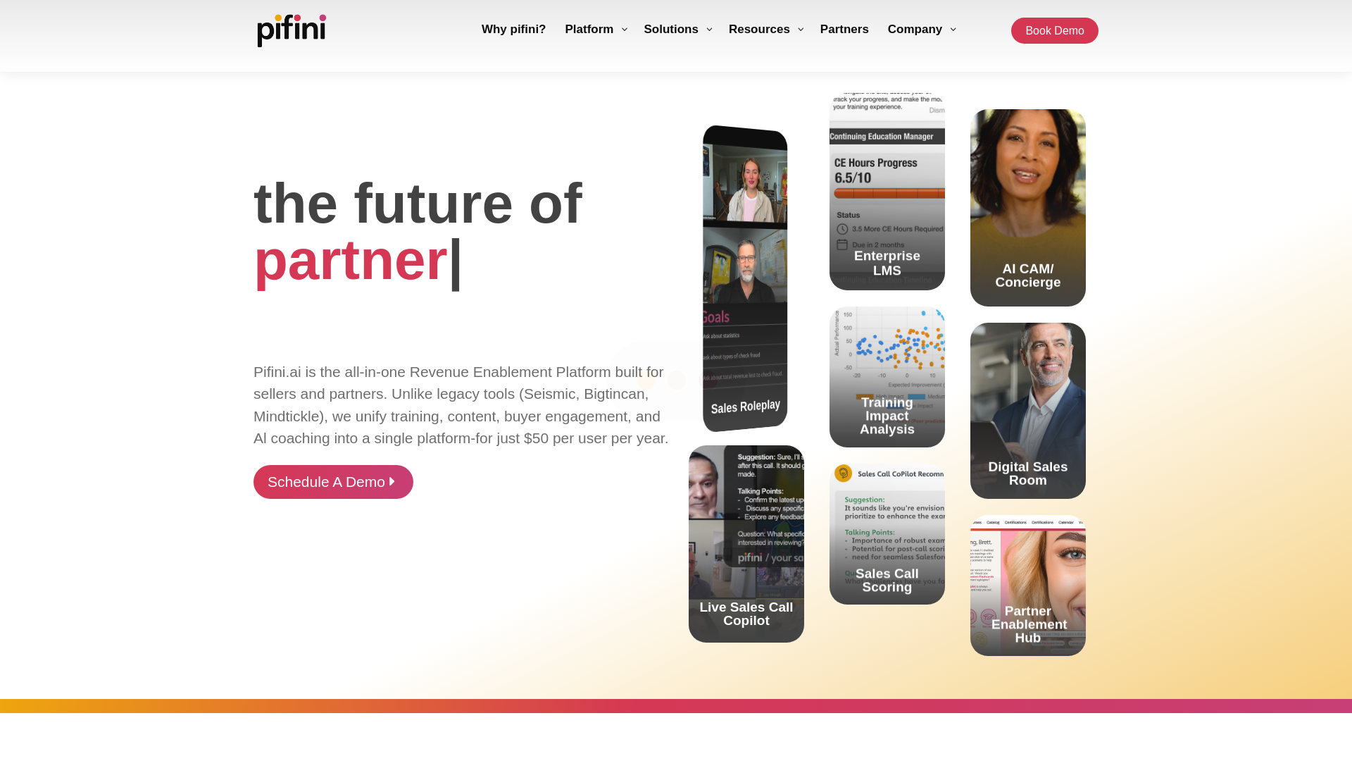 website screenshot of https://pifiniexperiencehq.info/