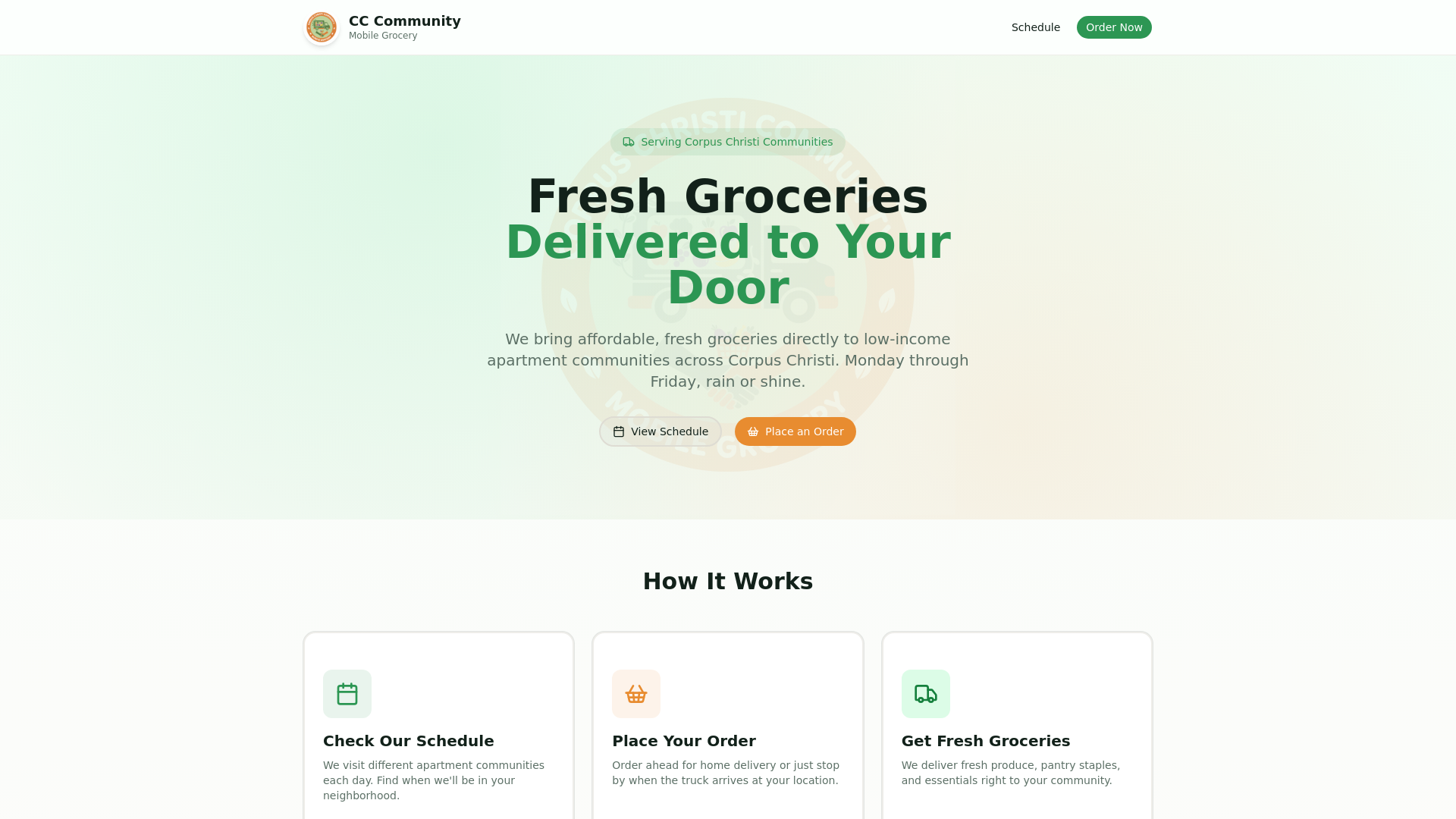 website screenshot of https://thecccmg.com/
