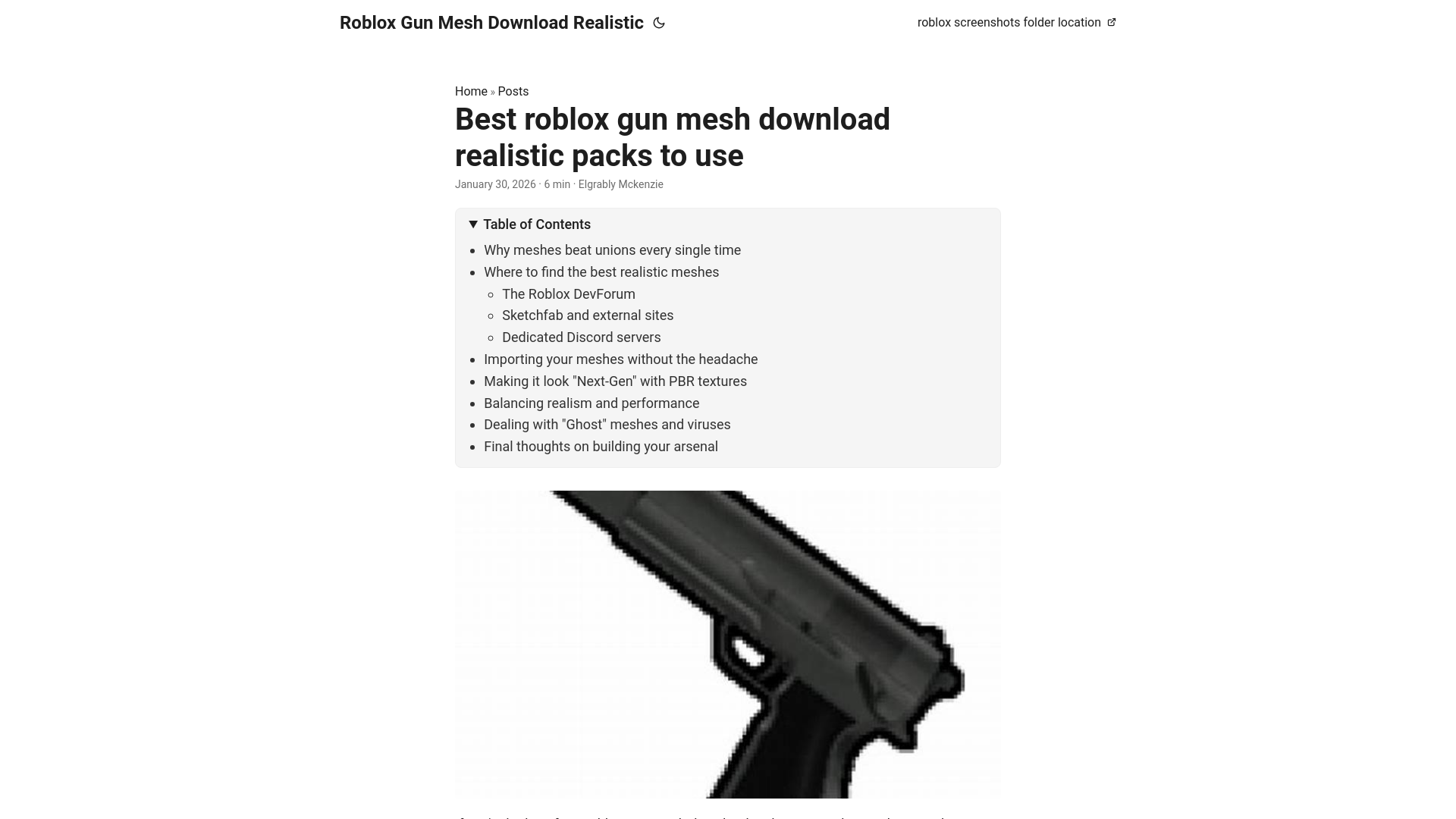website screenshot of https://roblox-gun-mesh-download-realistic.pages.dev/